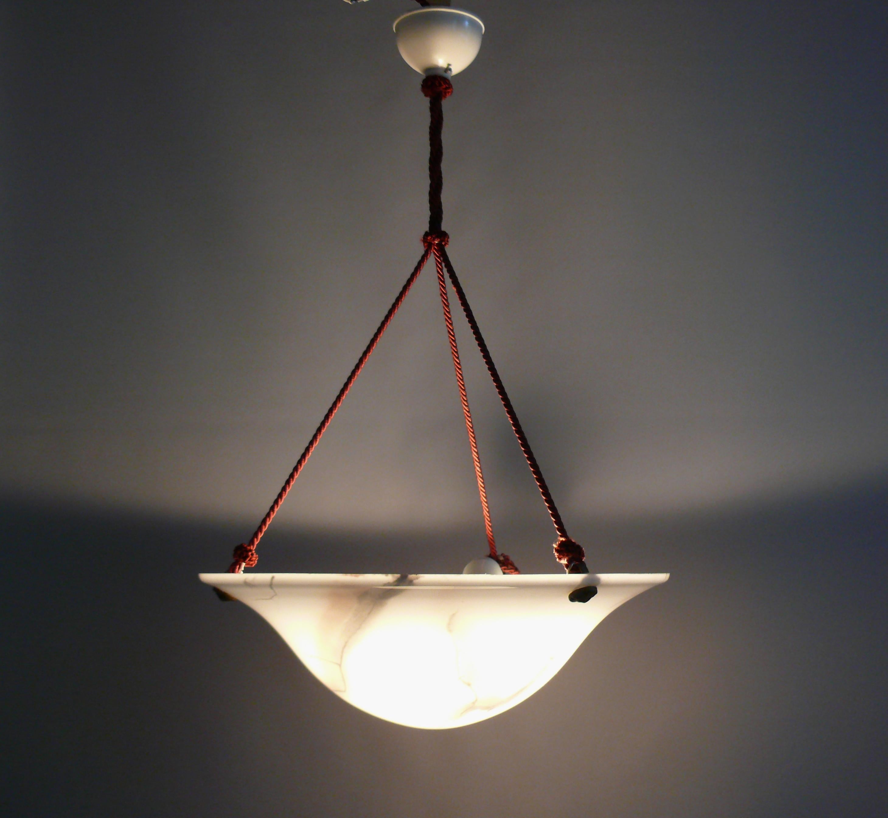 XX secolo Grande lampada a sospensione Art Déco, anni '40 - '60 in vendita