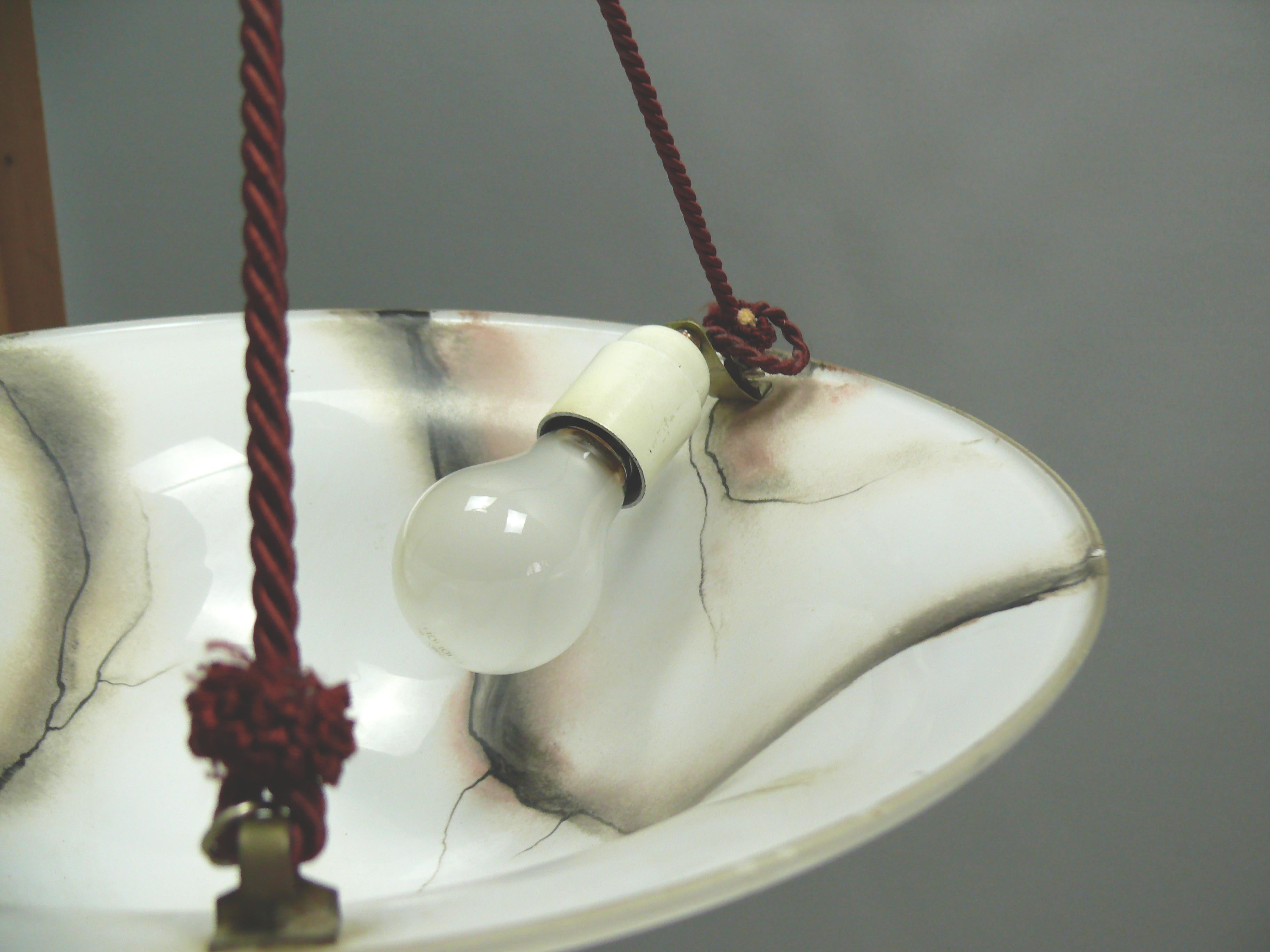 Grande lampada a sospensione Art Déco, anni '40 - '60 in vendita 1