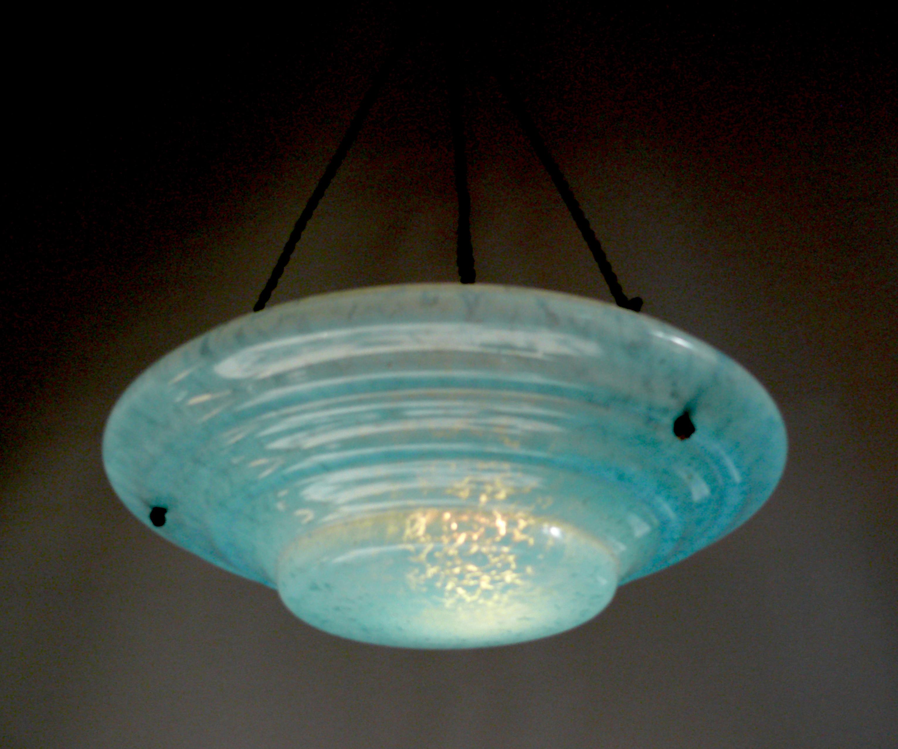 20th Century Large Art Déco Pendant Light, Germany 1920s - 1930s For Sale