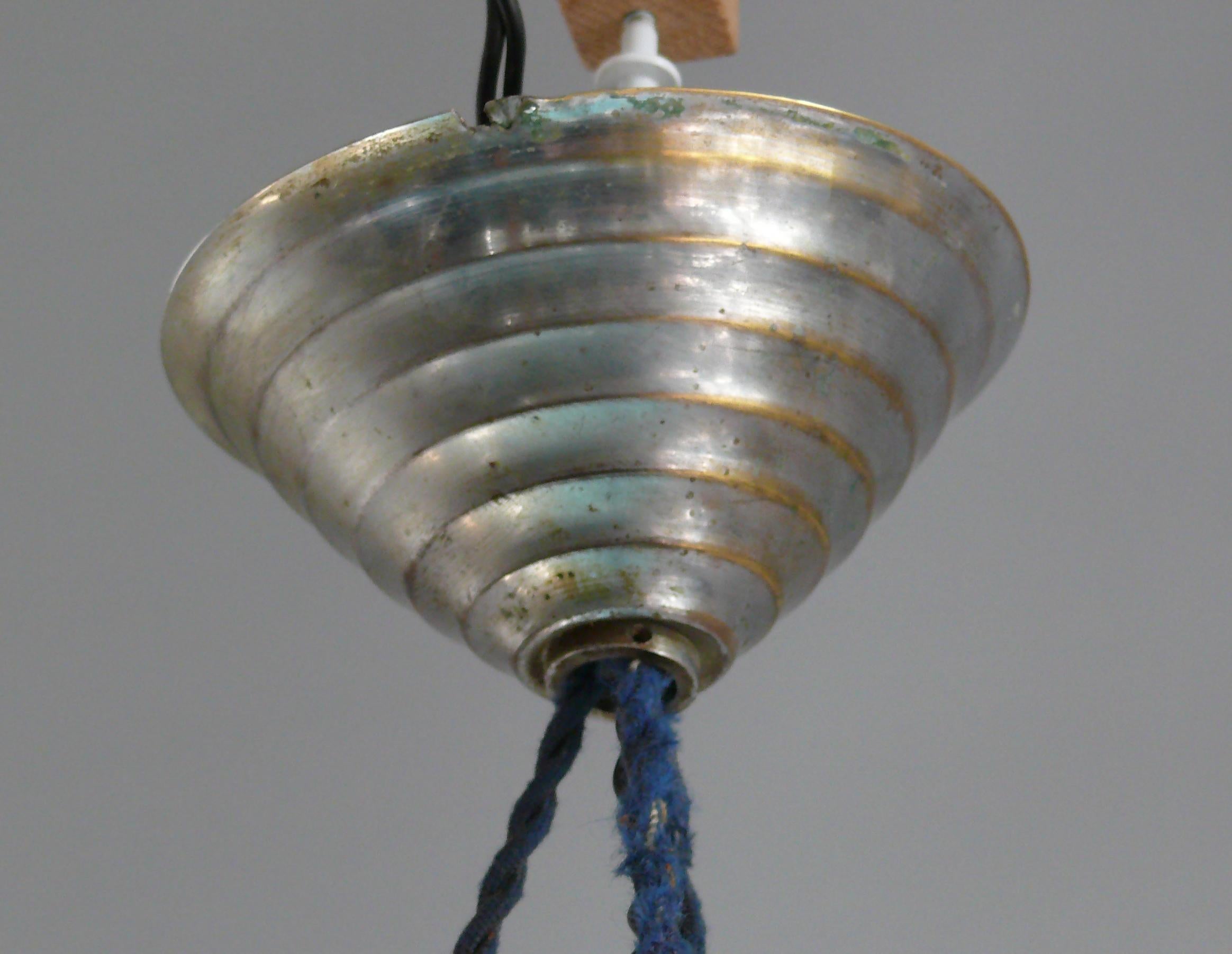 Large Art Déco Pendant Light, Germany 1920s - 1930s For Sale 2