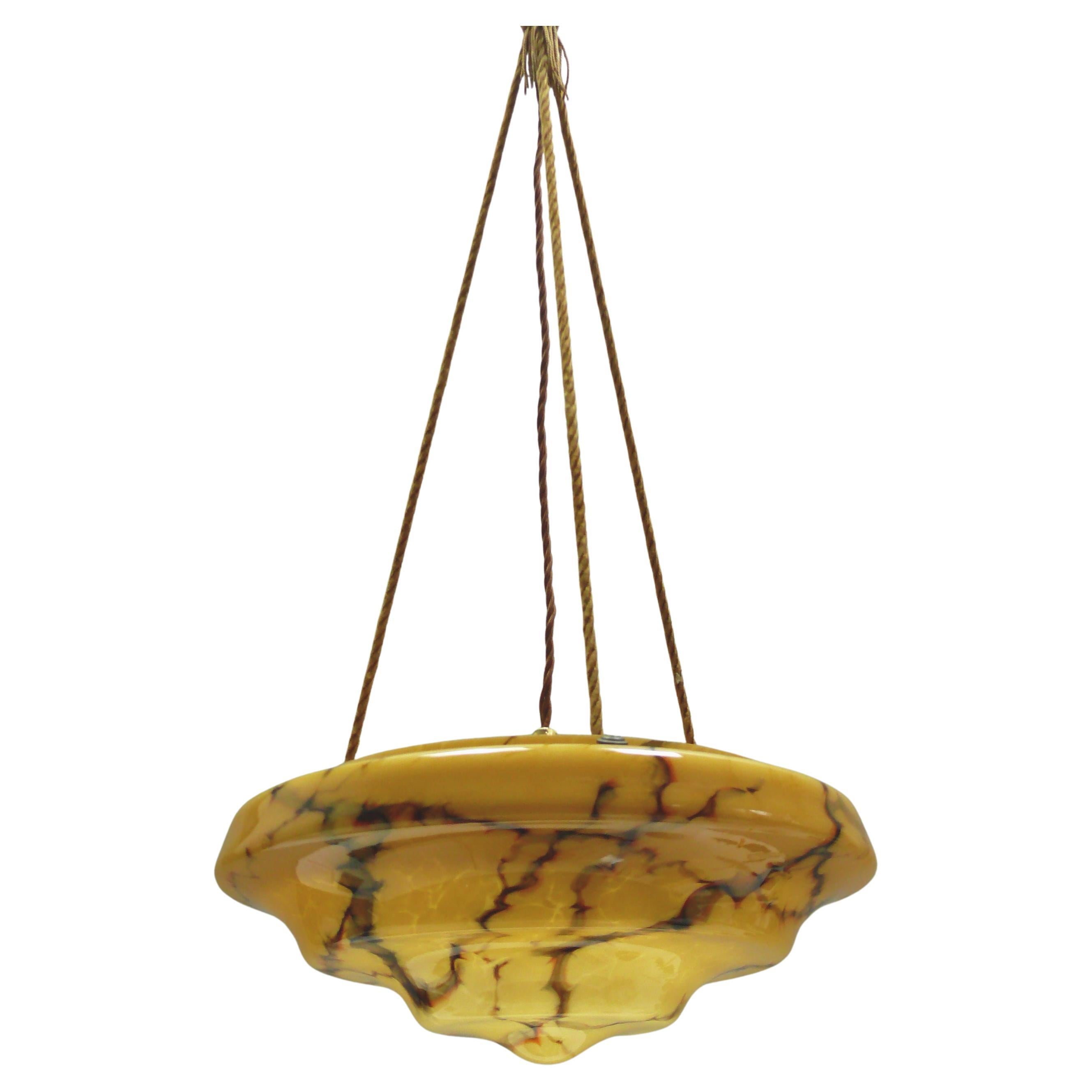 Große Art Déco Pendelleuchte, Deutschland 1920er - 1930er Jahre