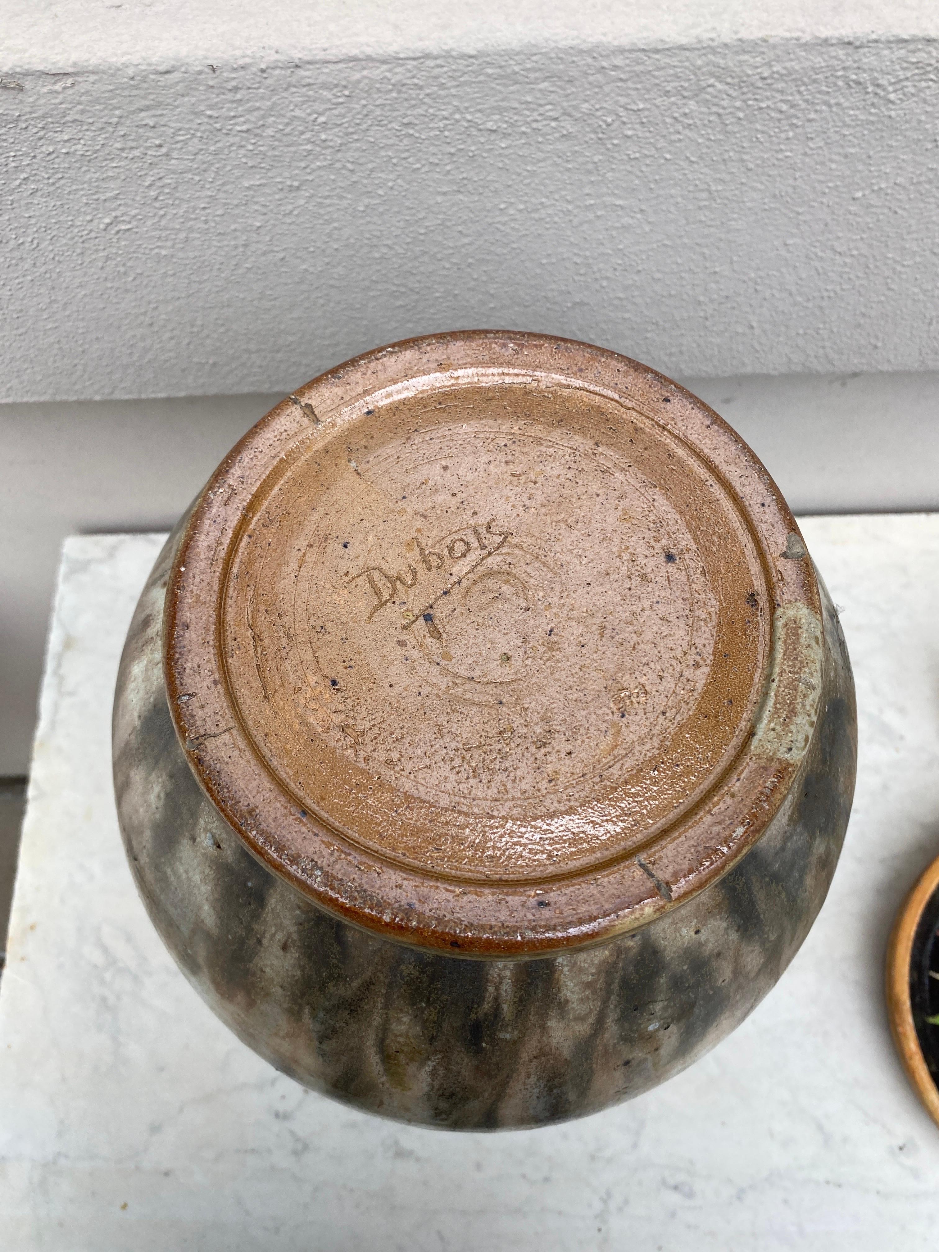 Grand vase en poterie Art Déco Antoine Dubois Bouffioulx Bon état - En vente à Austin, TX