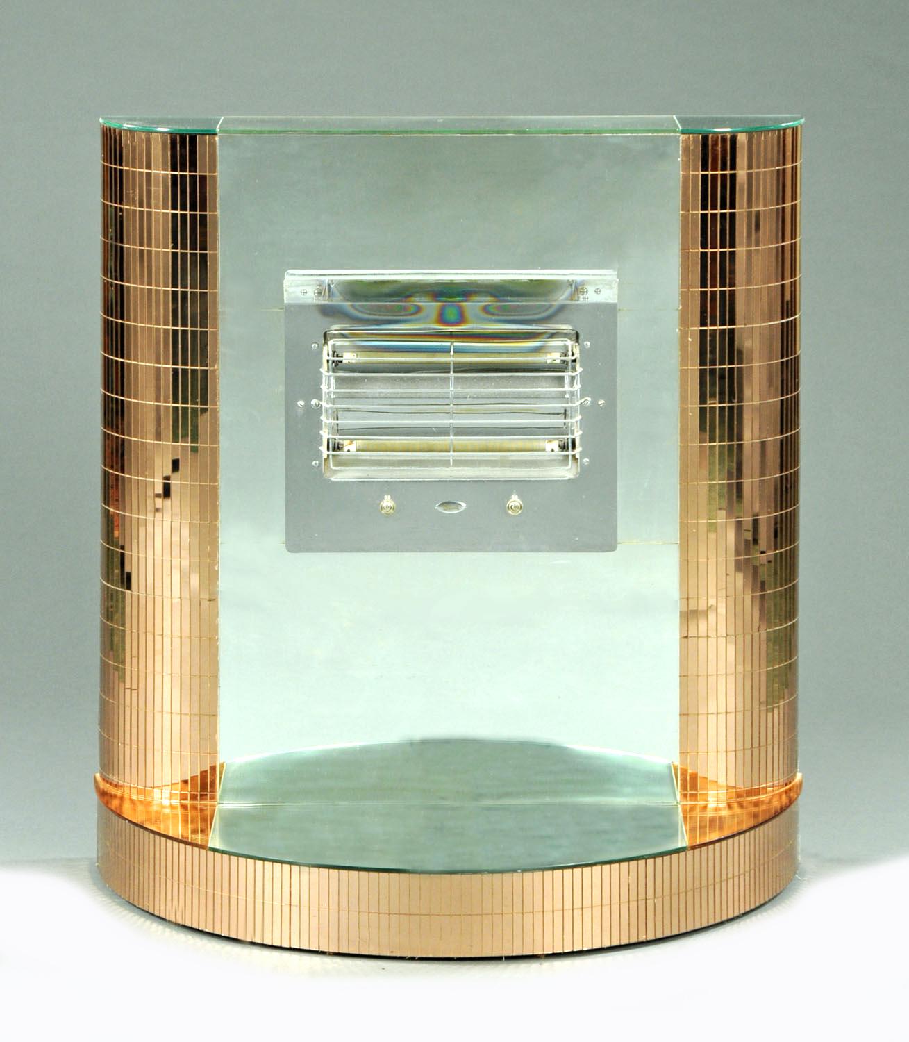 Superb Art Deco modernist fireplace, totally authentic and dating to the 1930s. For those seeking something a little different that oozes glamour and originality to the Art Deco period then this piece maybe for you. These fires really don't come