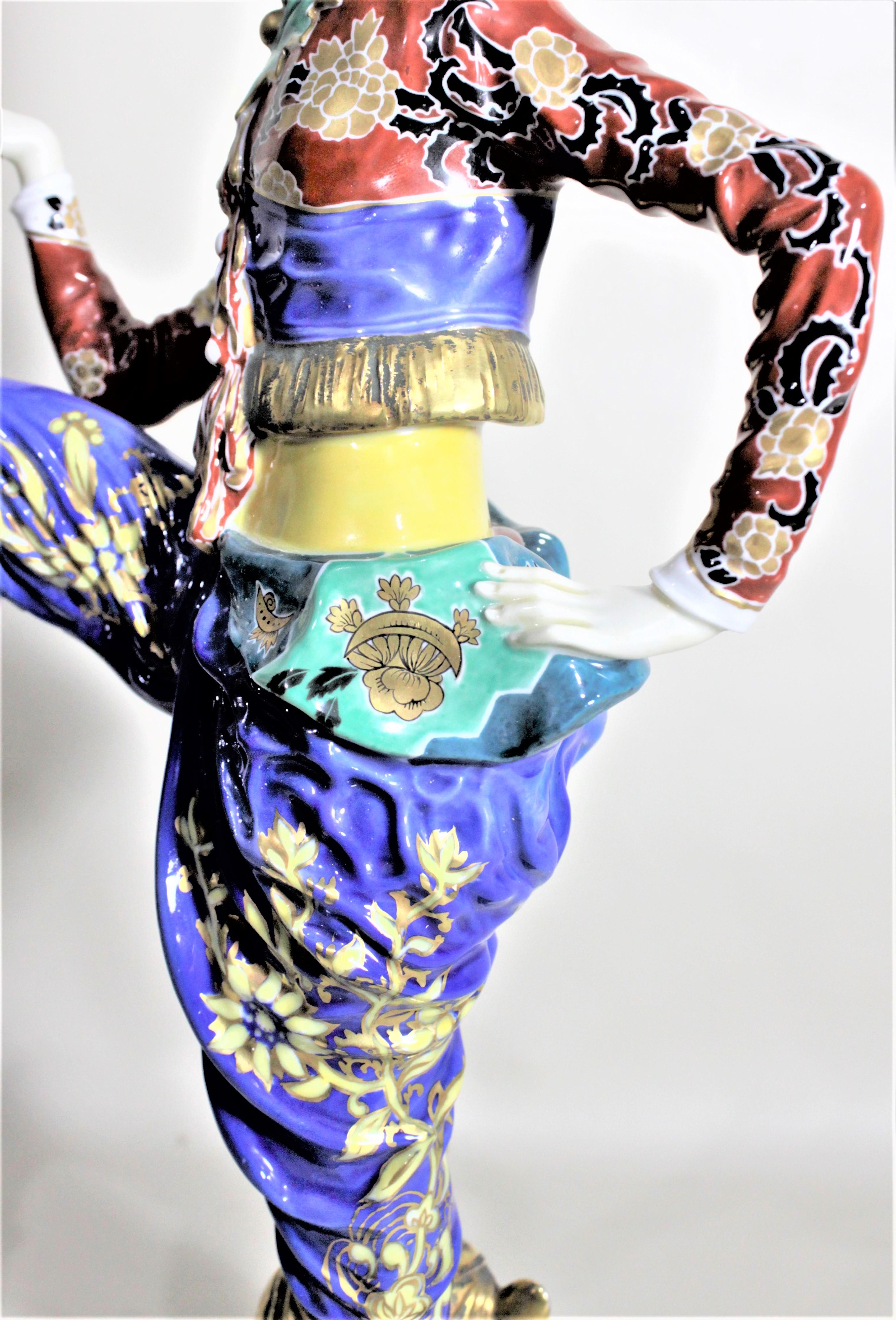 Gran figura de porcelana Art Déco Rosenthal La bailarina coreana H566 en venta 2