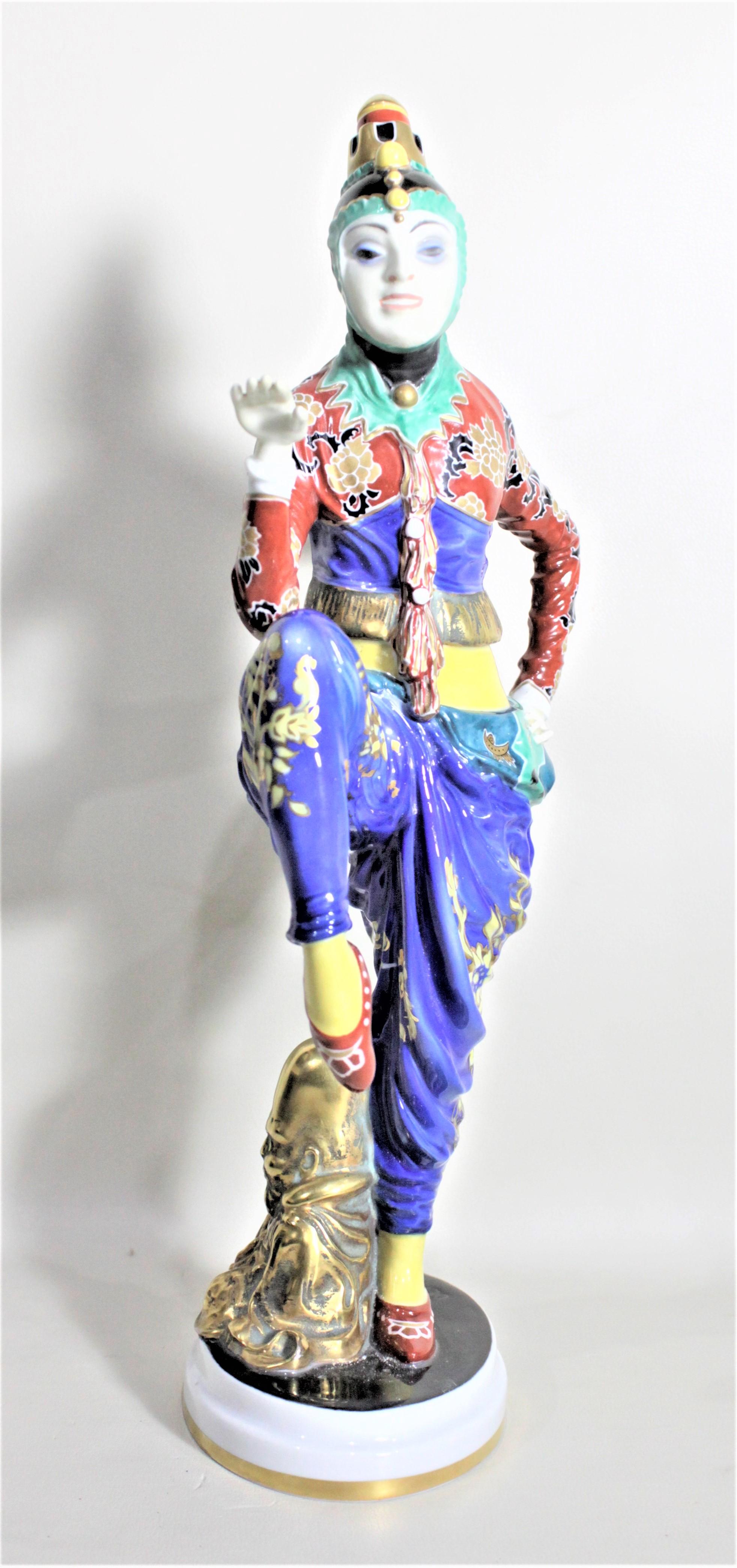 Art déco Grande figurine en porcelaine de Rosenthal, La danseuse coréenne H566 en vente