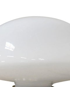 Large Art Deco School House Milk Glass Ceiling Mounted Globe with Fitter