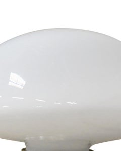 Large Art Deco School House Milk Glass Ceiling Mounted Globe with Fitter