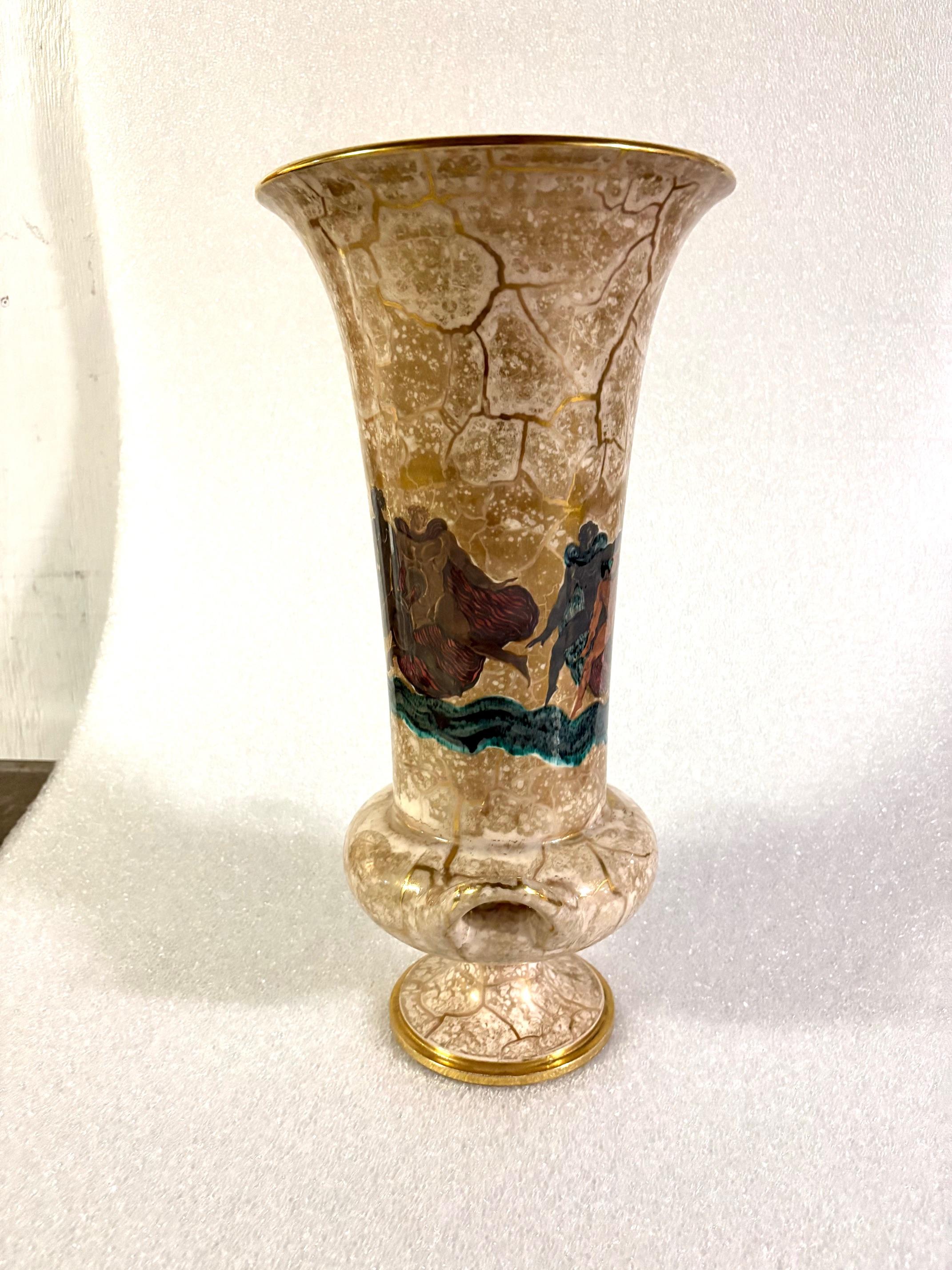 Grande vaso in porcellana Art Déco Sèvres di Jean Mayodon in vendita 6