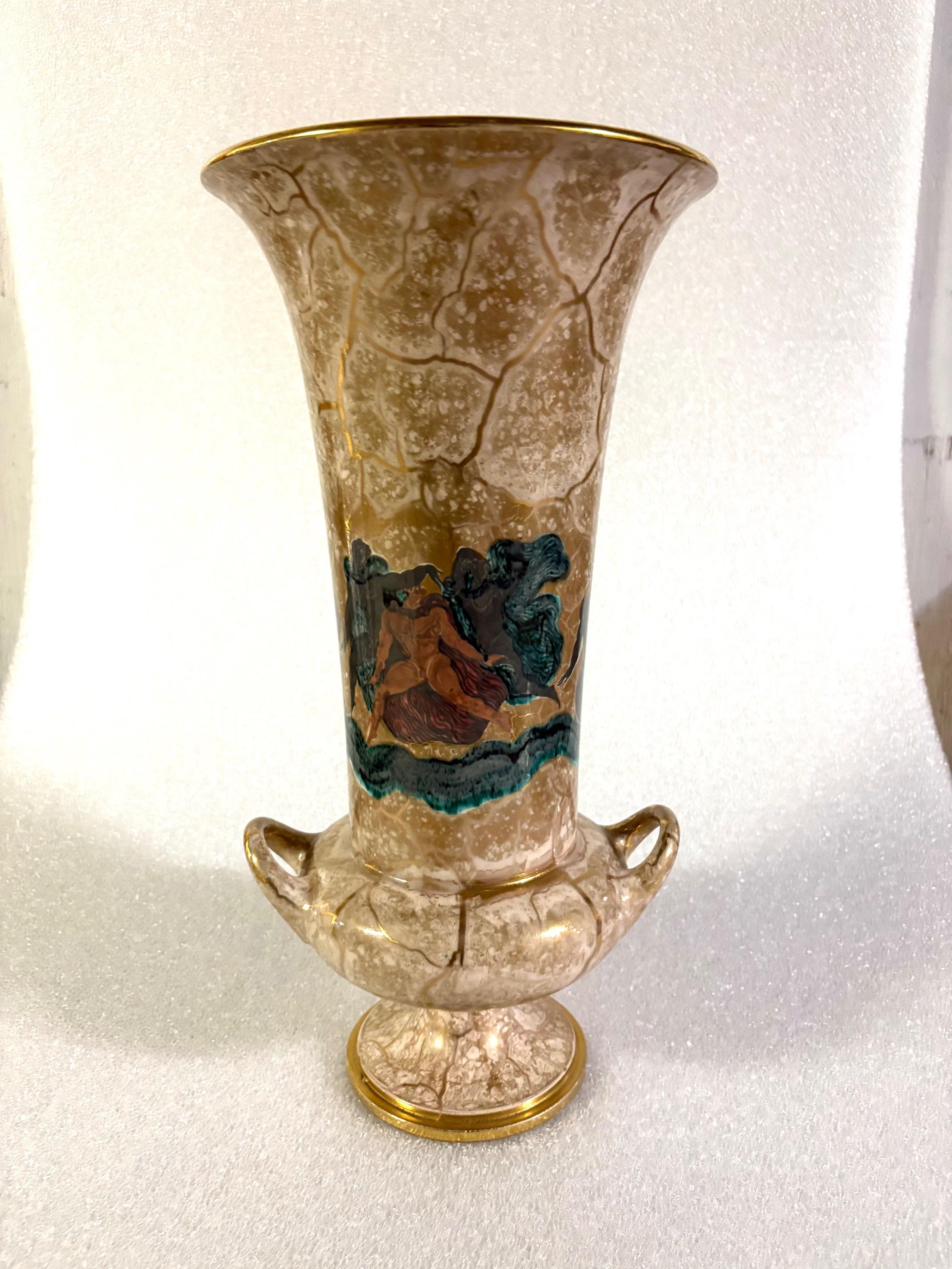 Grande vaso in porcellana Art Déco Sèvres di Jean Mayodon in vendita 7