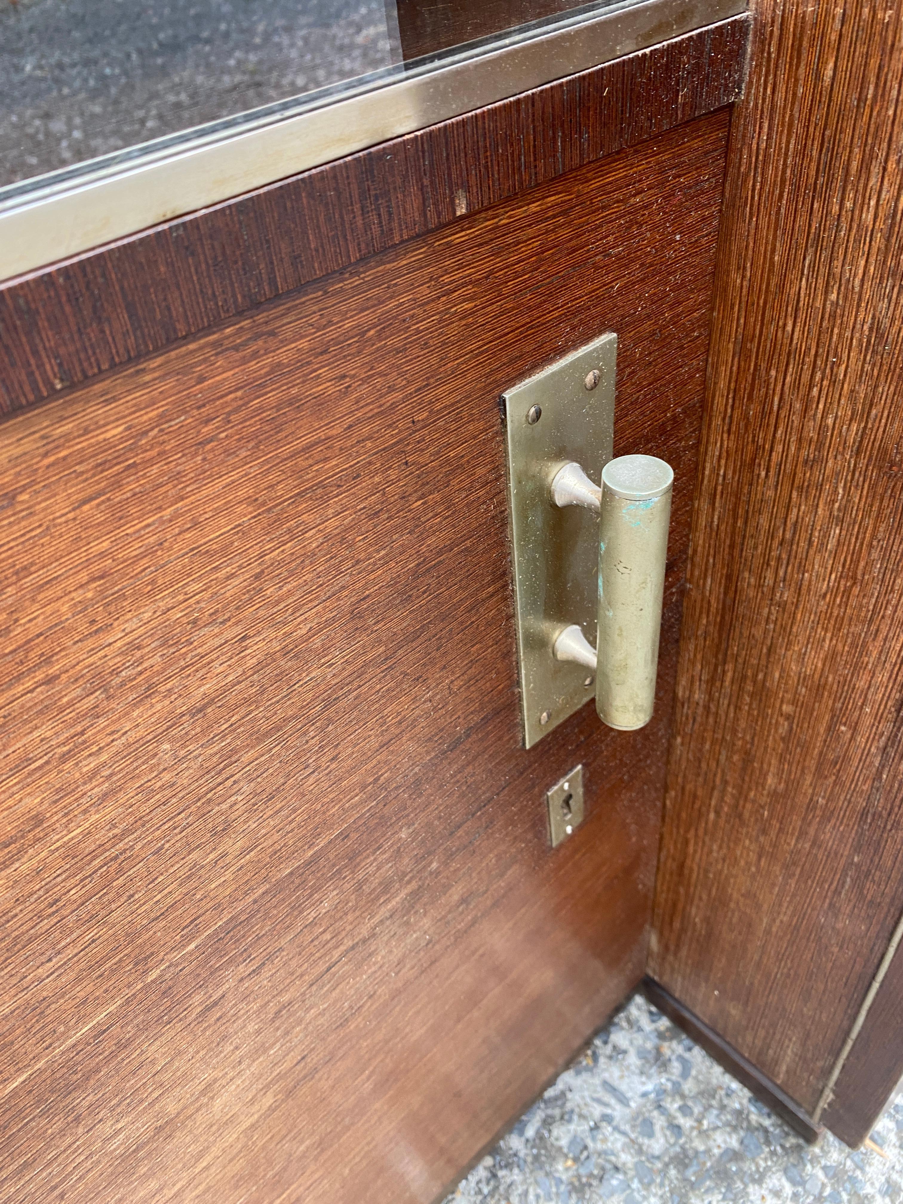 Bronze Large Art Deco Sideboard in Walnut, circa 1930 For Sale