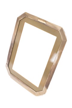 Large Art Deco Silver Easel Photo Frame