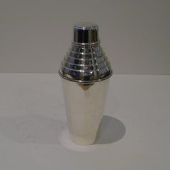 Large Art Deco Silver Plated Cocktail Shaker by Hukin & Heath