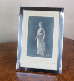 Großer versilberter Art-Déco-Fotorahmen. Englisch C.1925