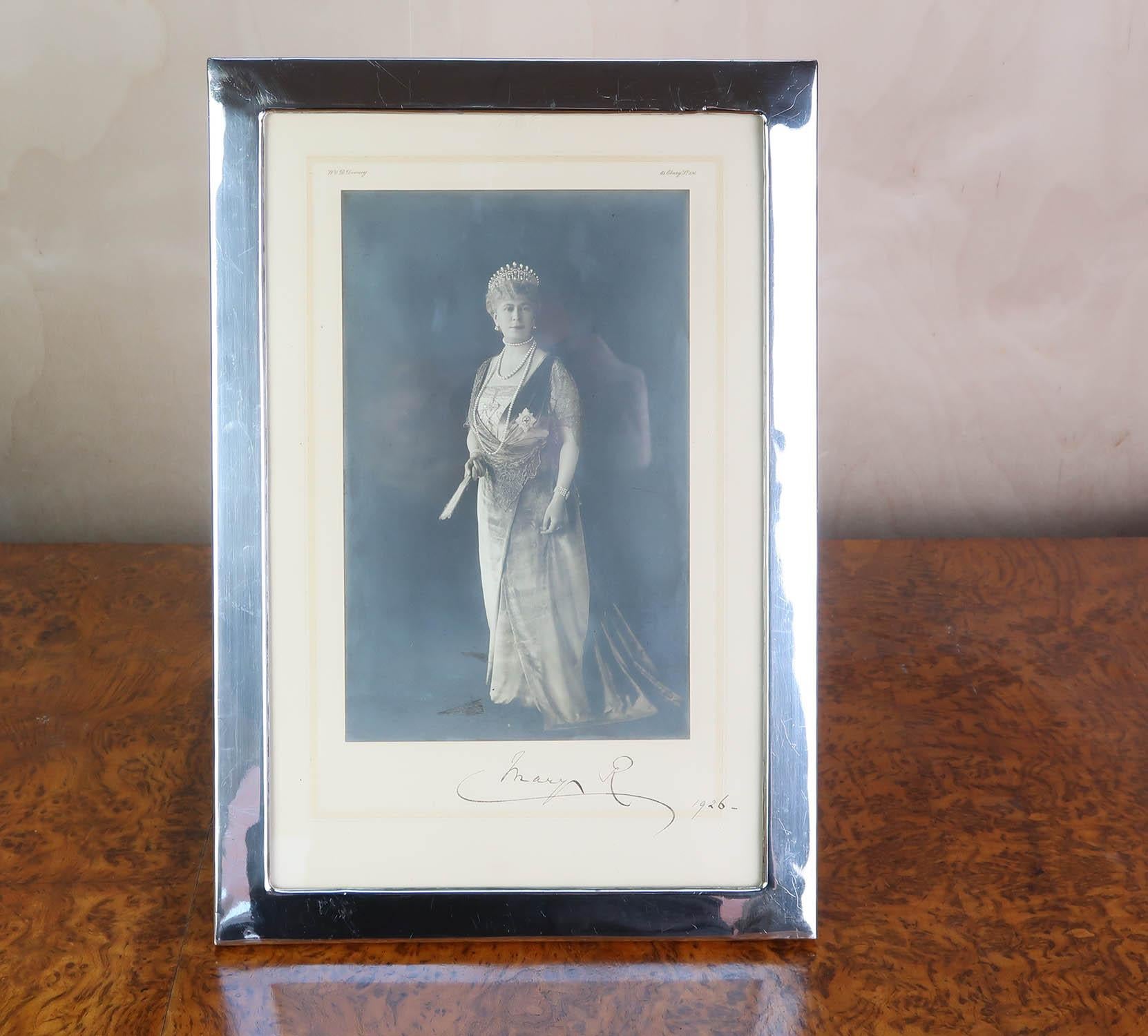 Gran marco de fotografía Art Déco chapado en plata. Inglés C.1925 Chapado en venta