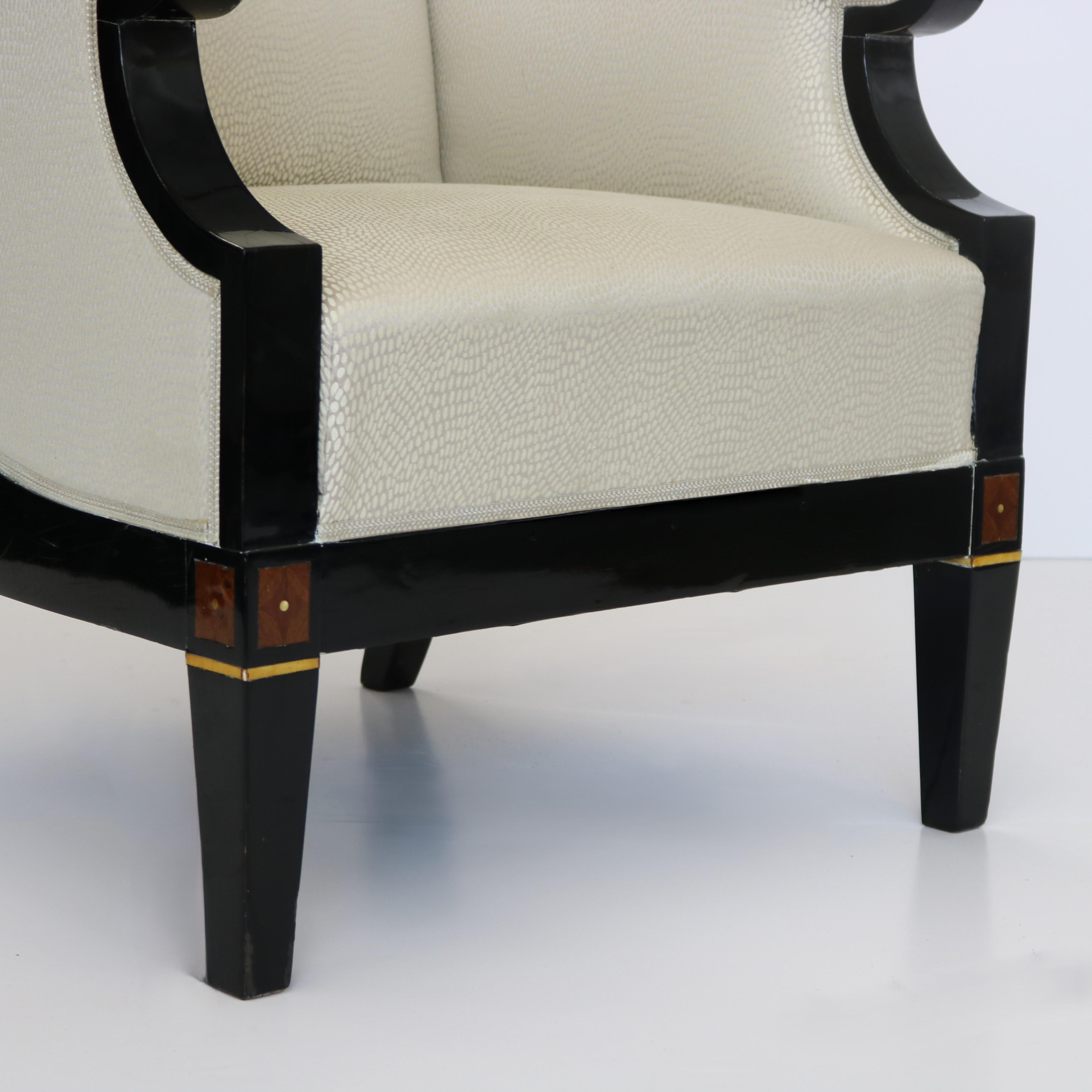 Français Grande bergère simple Art Déco en vente