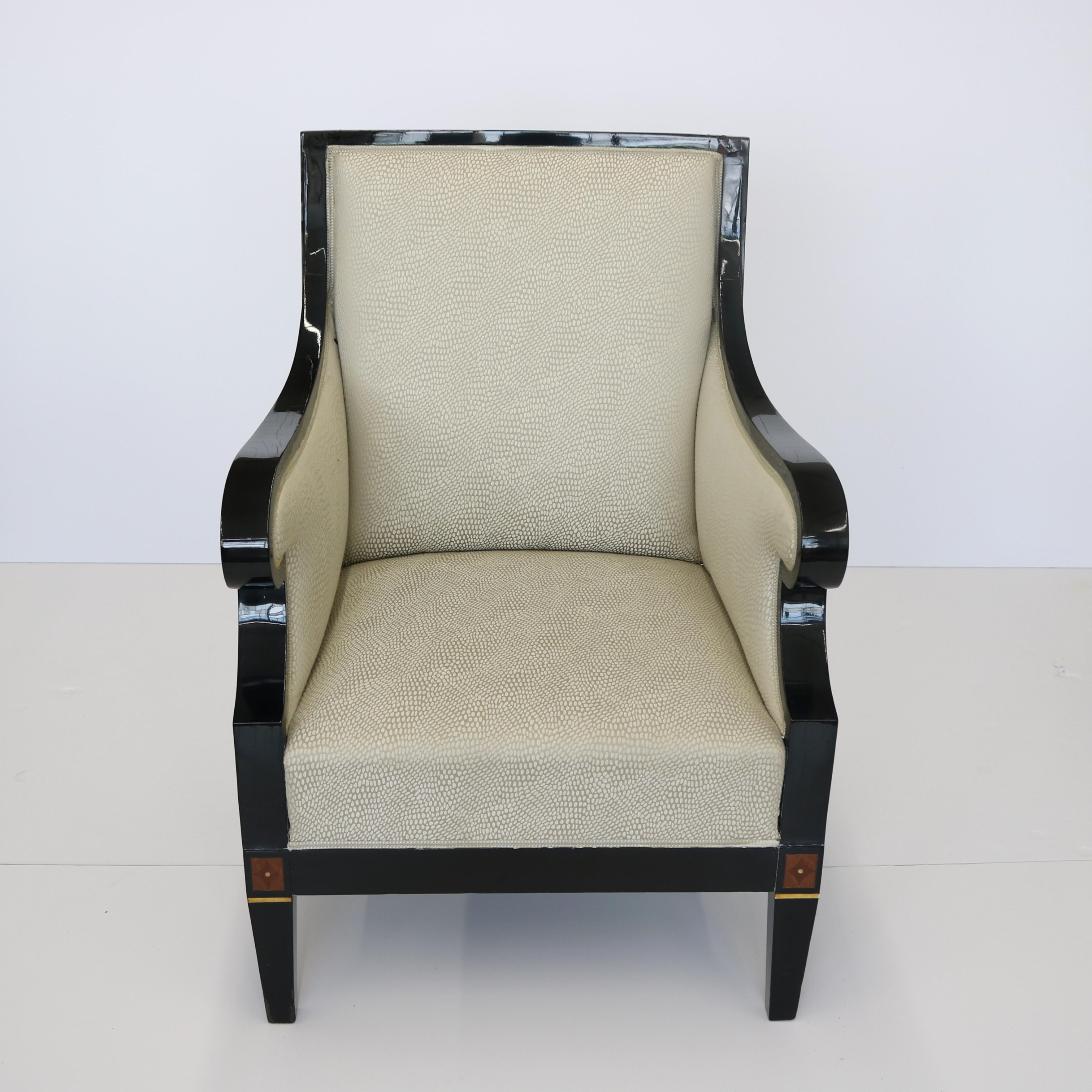 20ième siècle Grande bergère simple Art Déco en vente