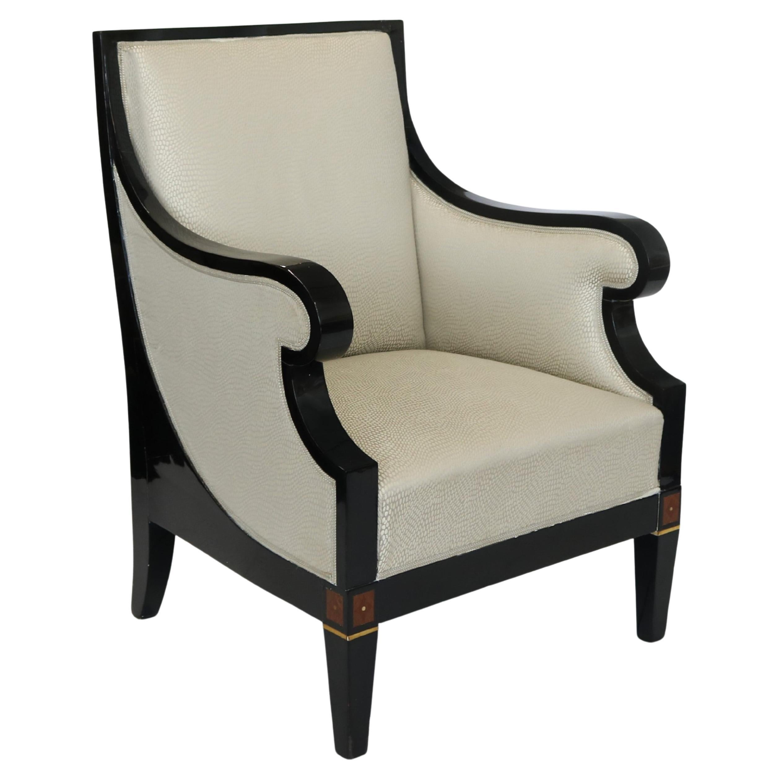 Grande bergère simple Art Déco en vente