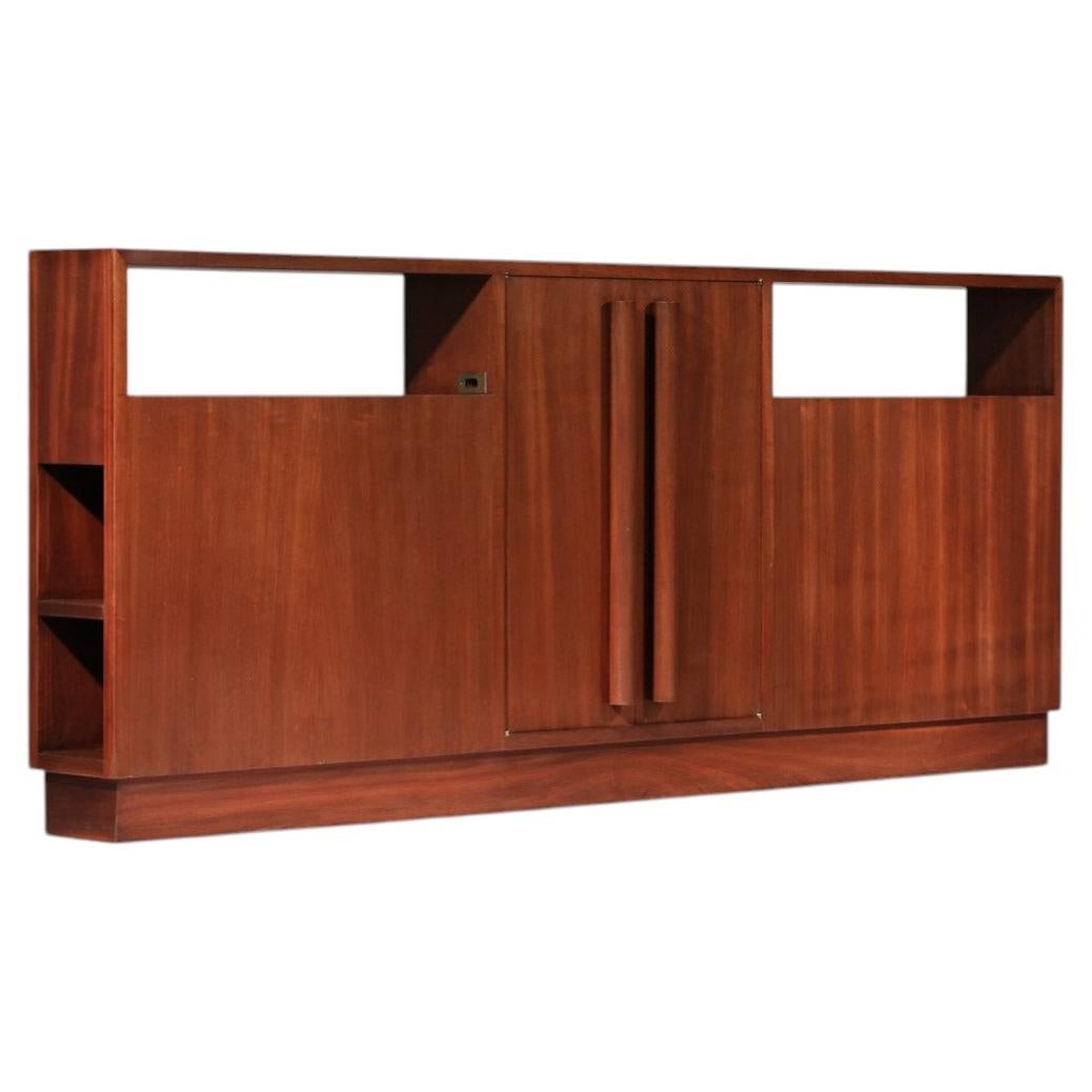 Large Art Deco solid wood cabinet from the 1930s