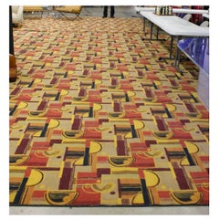 Large Art Deco Style Area Rug