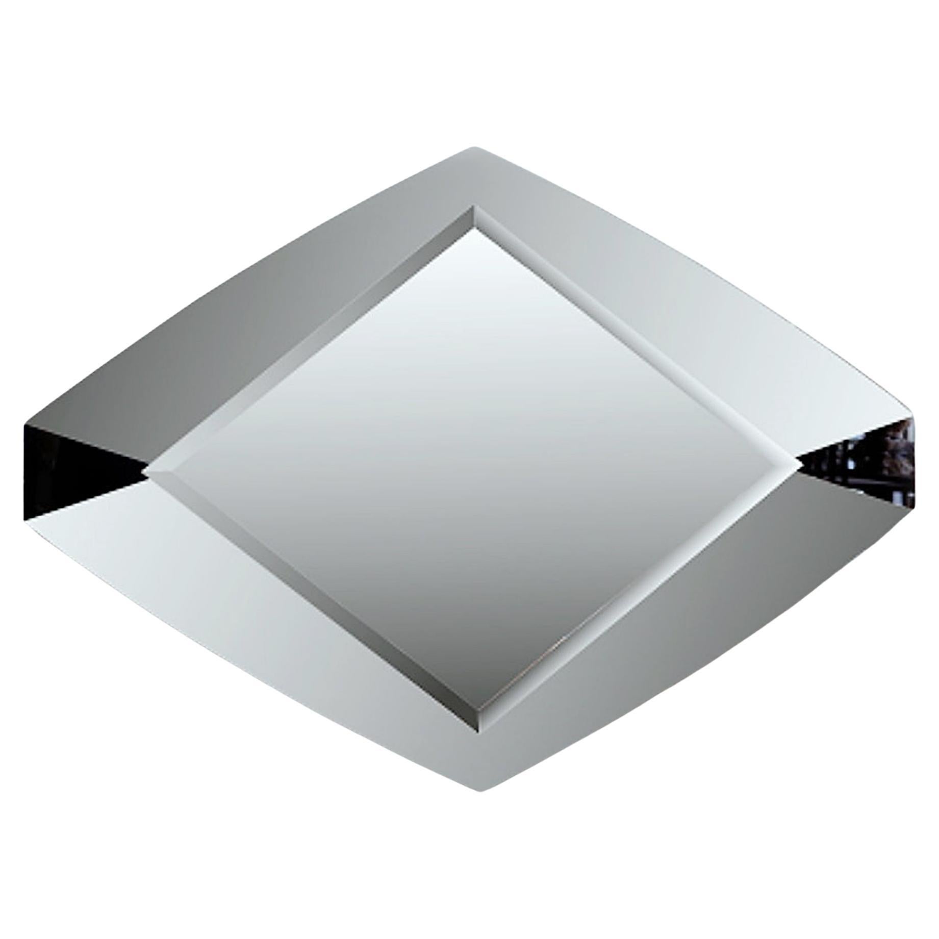 Großer Art Deco Style Diamond Wall Mirror im Angebot