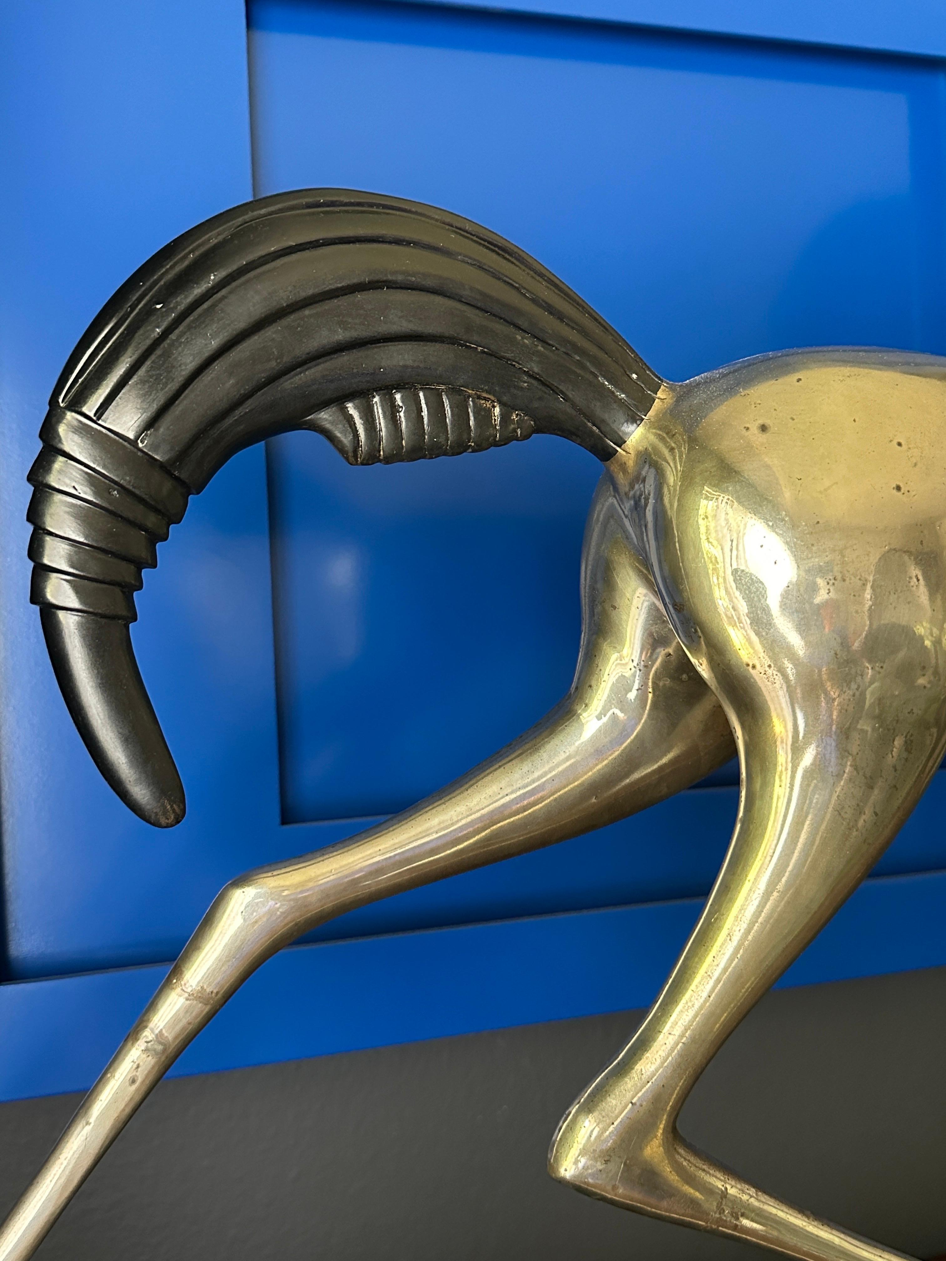 Large Art Deco Style Etruscan Horse Sculpture For Sale 3