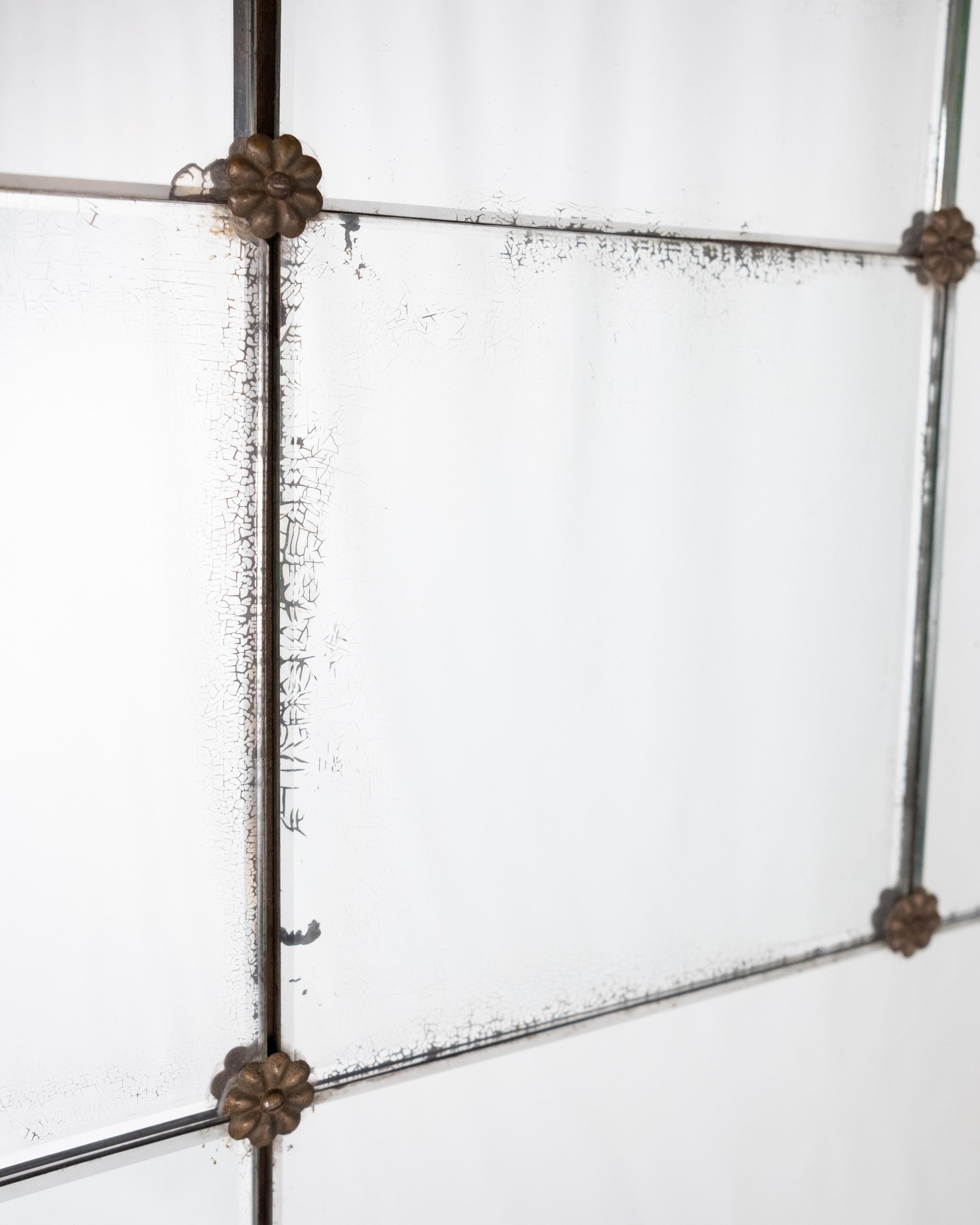 Gran espejo de estilo Art Decó, Francia, principios del siglo XX en venta 4