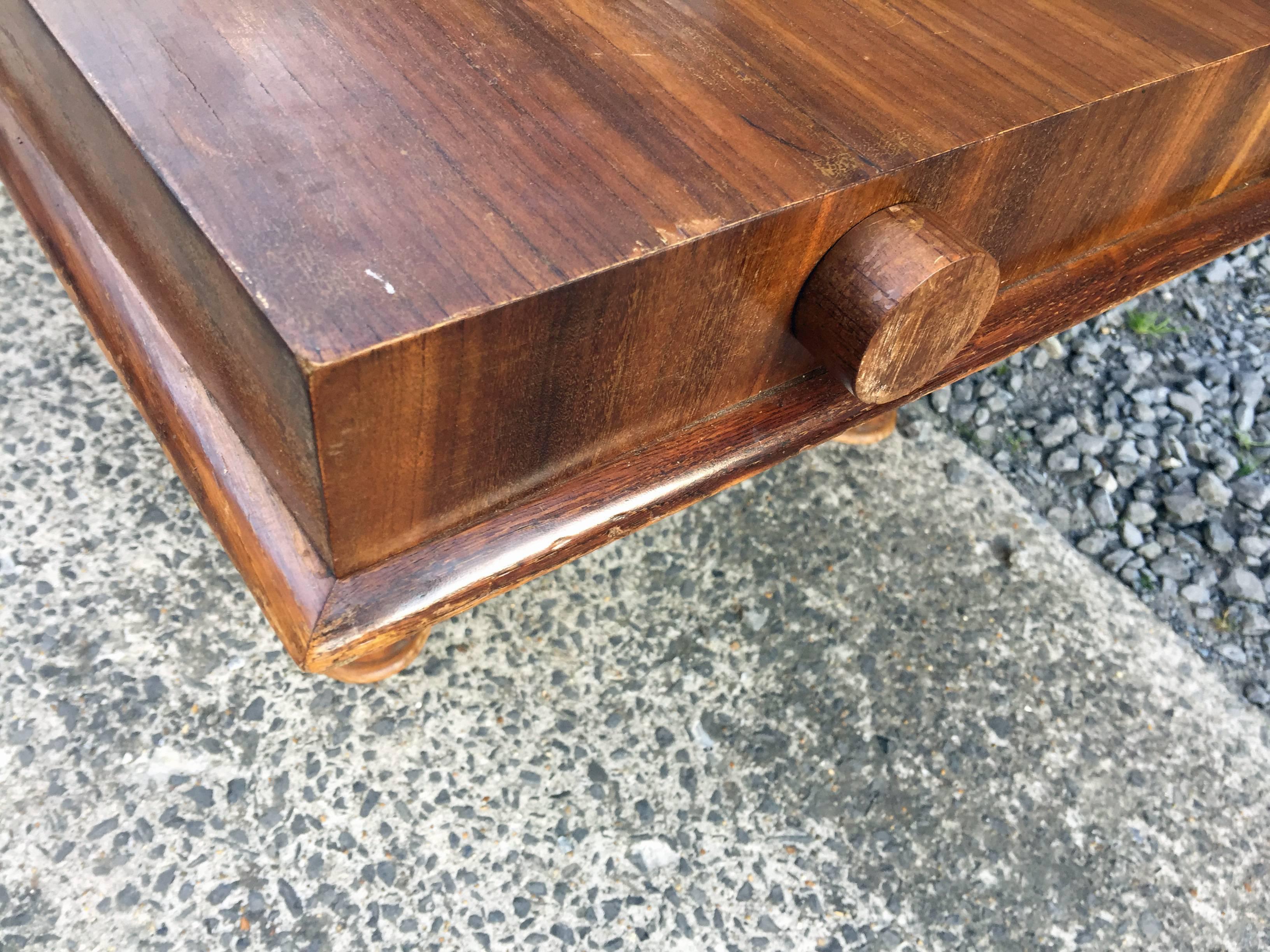 Large Art Deco Table in Mahogany, circa 1930 For Sale 2