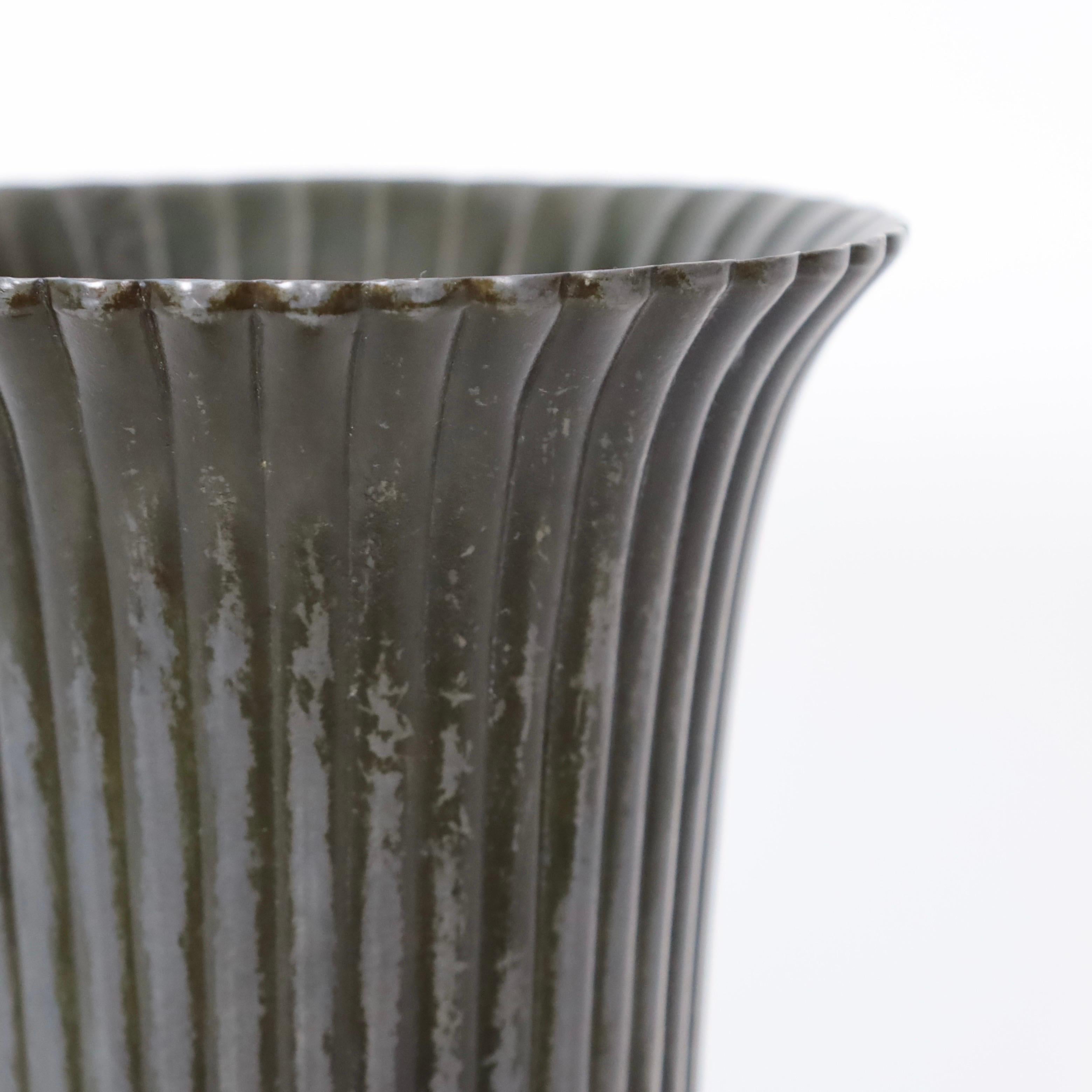Grande vaso Art Deco di Just Andersen, anni '40, Danimarca in vendita 4