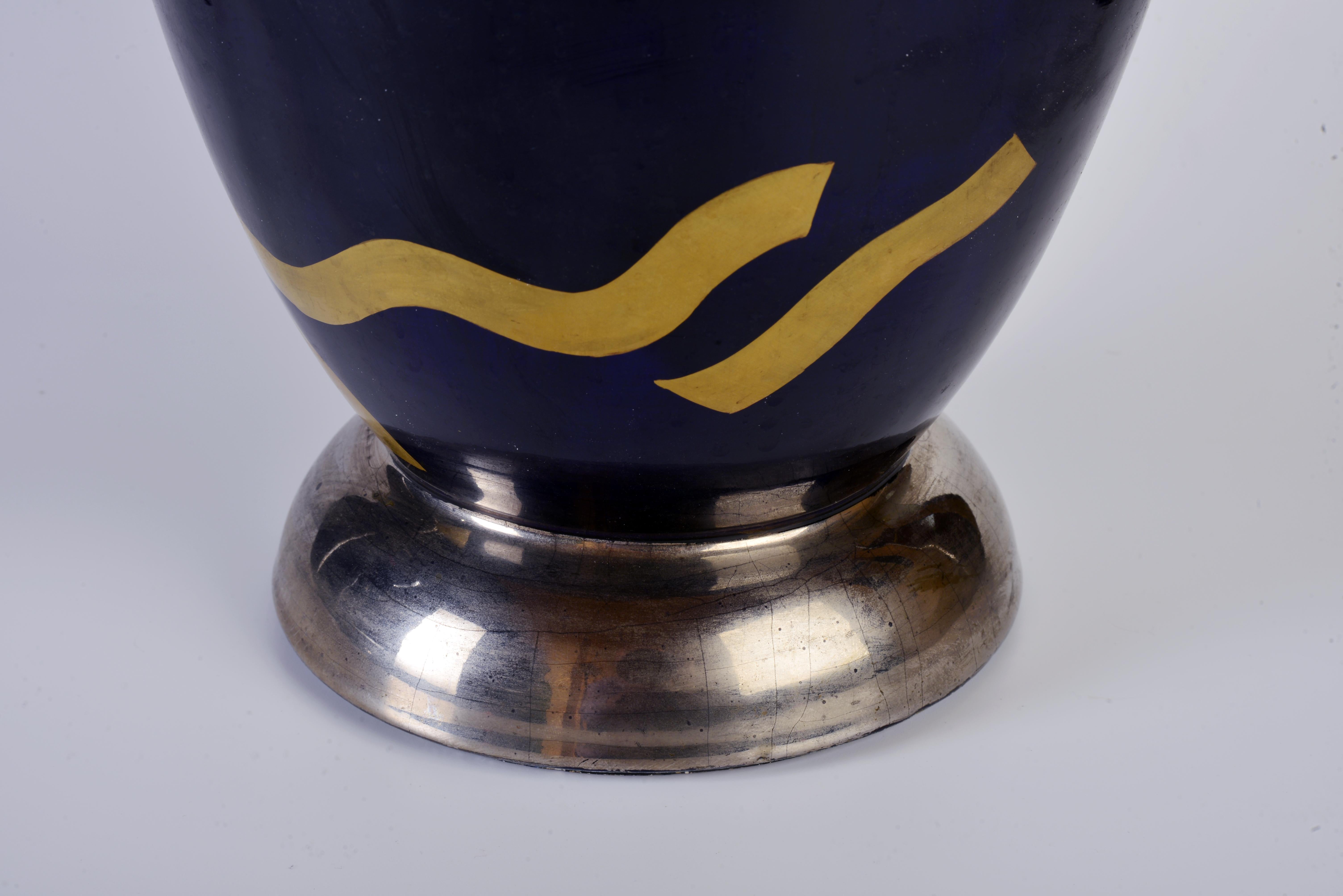 Art déco Grand vase Art Déco par Sainte Radegonde Frédéric Gustave Asch