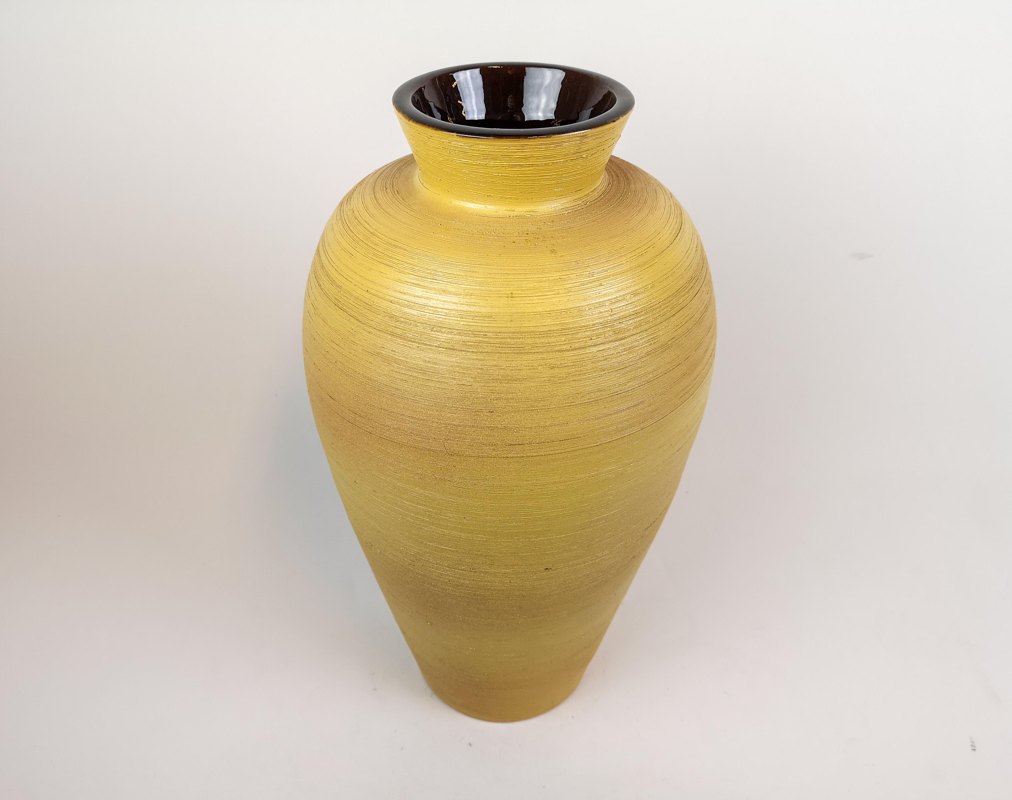 Ceramic Large Art Deco Vase by Upsala Ekeby Sweden 1940s