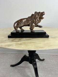 Large Art Deco "Walking Lion" Sculpture, 1930s