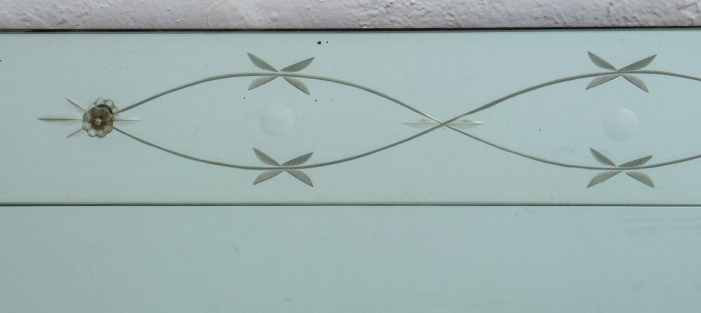 Large Art Deco Wall Mirror In Good Condition In Astoria, NY