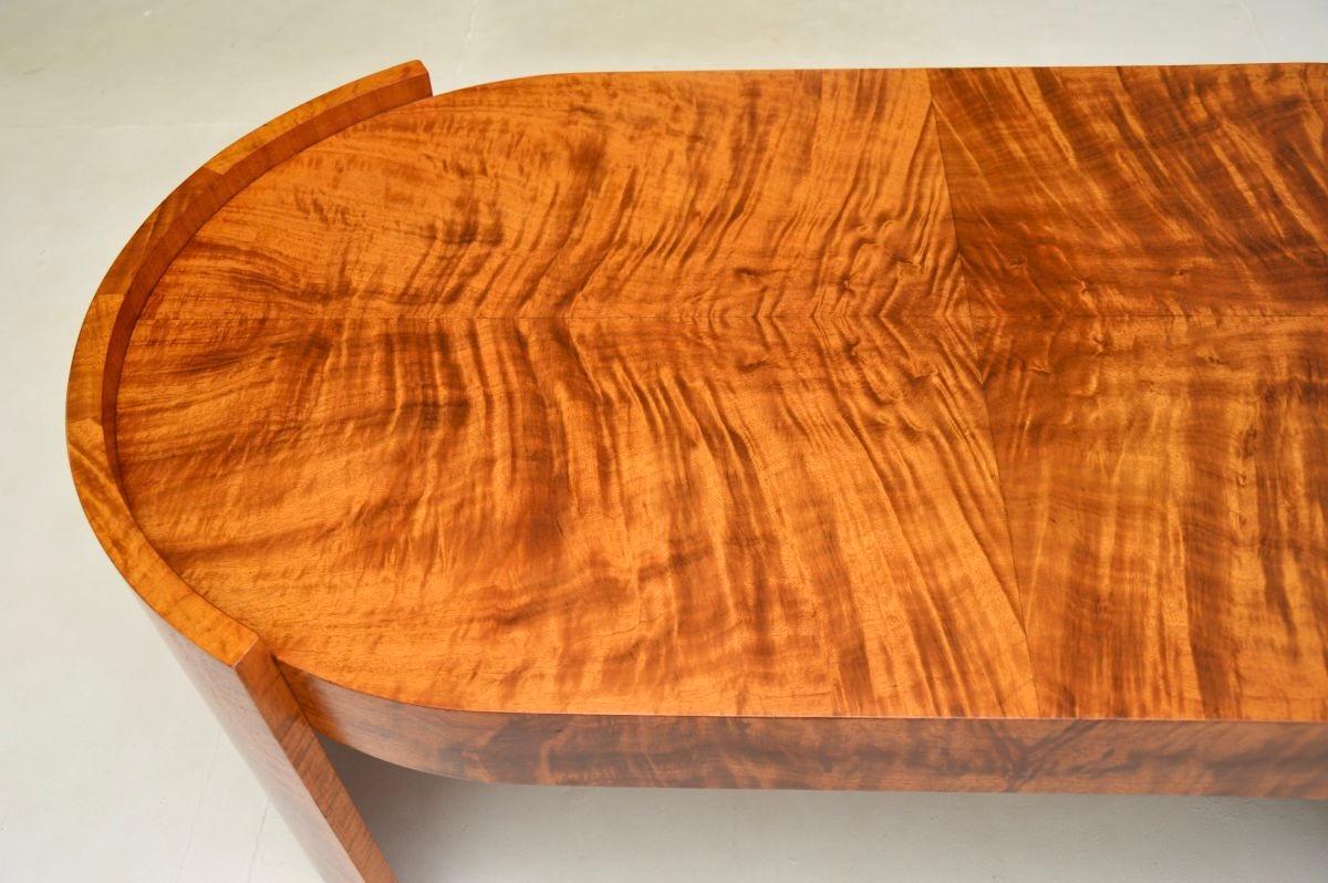 Large Art Deco Walnut Coffee Table 2