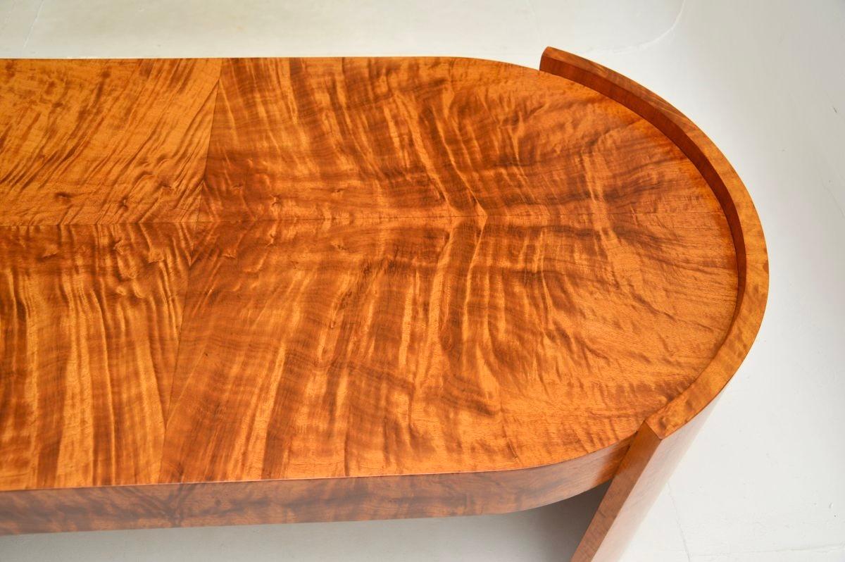 Large Art Deco Walnut Coffee Table 3