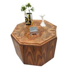 Large Art Deco Walnut Two Tier Occasional Table, c1930