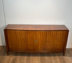 Large Art Deco Wood and Bronze Enfilade De Coene Frères, 1940s