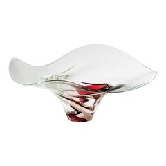 Large Art Glass Bowl by Michael Bang