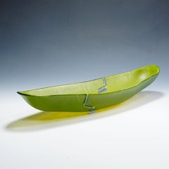 Large Art Glass Centerpiece by Studio Glass Artist Horst Stauber 1994