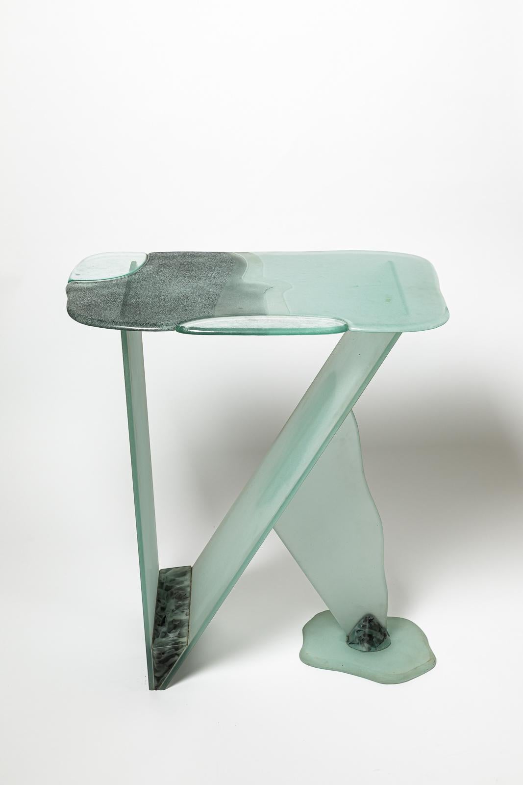 Jean-Claude Ourdouillie 

Design du 20e siècle Grande table console en verre d'art décoratif 

pièce unique faite à la main

Réalisé vers 1990

Condition originale parfaite.

Hauteur 73 cm
Grand 65 cm
Profondeur 45 

Je ne réalise pas l'emballage de