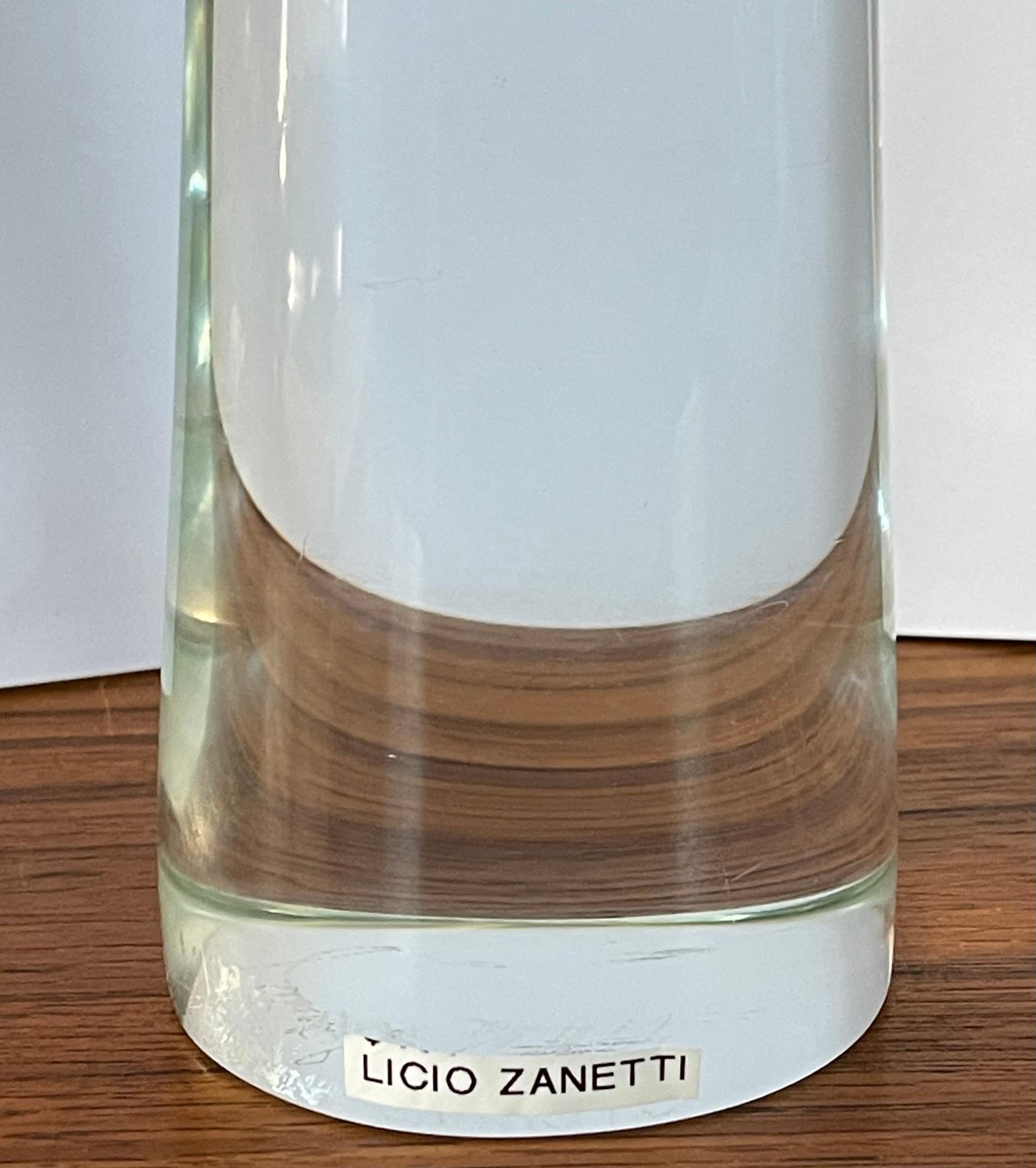 Mid-Century Modern Grande corne en verre d'art par Licio Zanetti pour Murano Glass Studios en vente