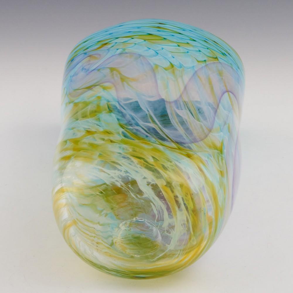 Large Art Glass Open Vase c2000 5