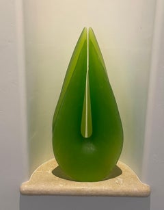 Large Art Glass Sculpture Entitled "Merge" by Michael Pavlik & Vladimira Klumpar