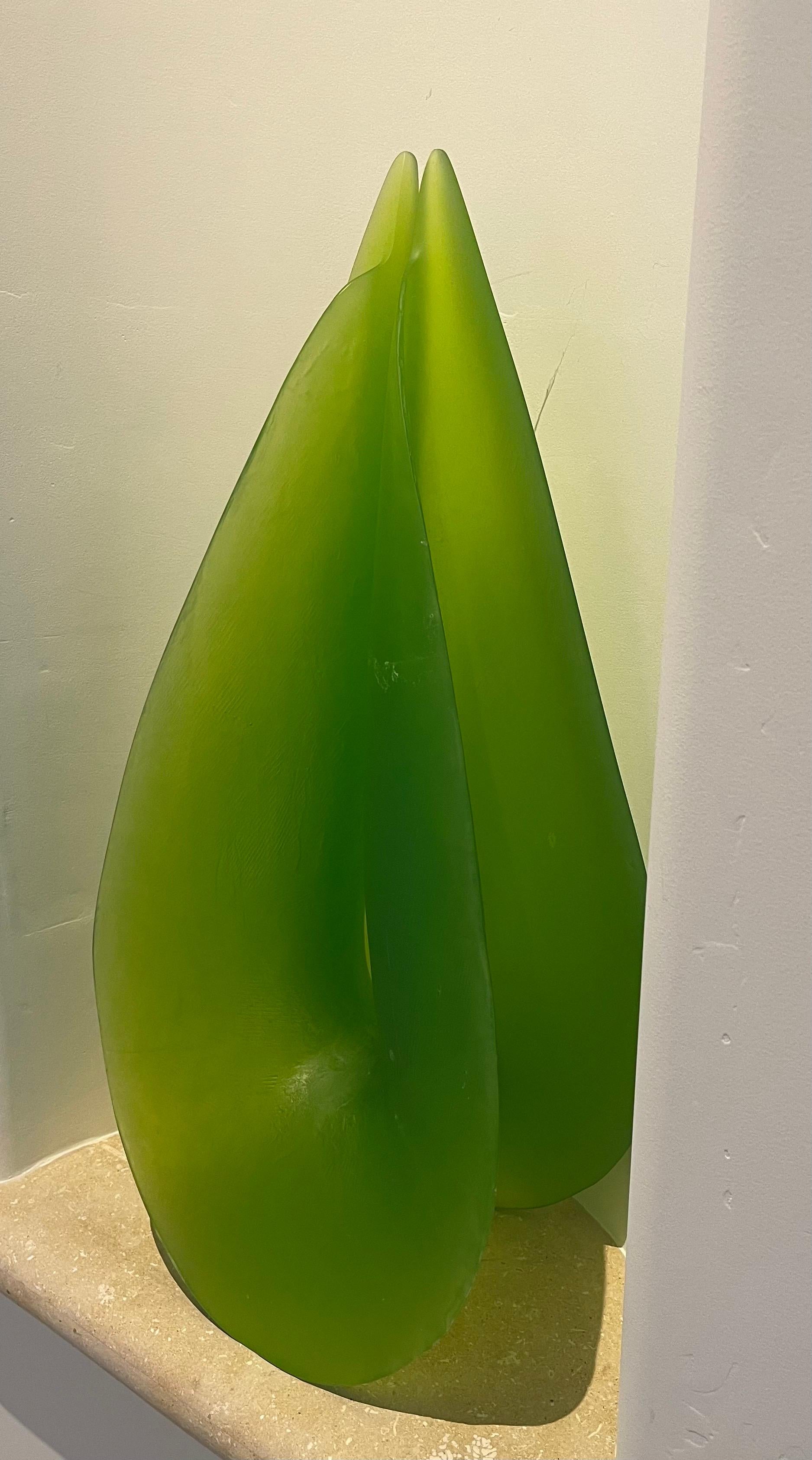 Organic Modern Large Art Glass Sculpture Entitled 