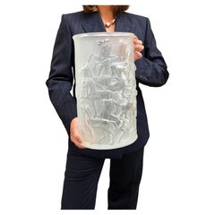 Large Art Glass Vase by Josef Welzel for Charlottenhütte W. Goebel KG 1968