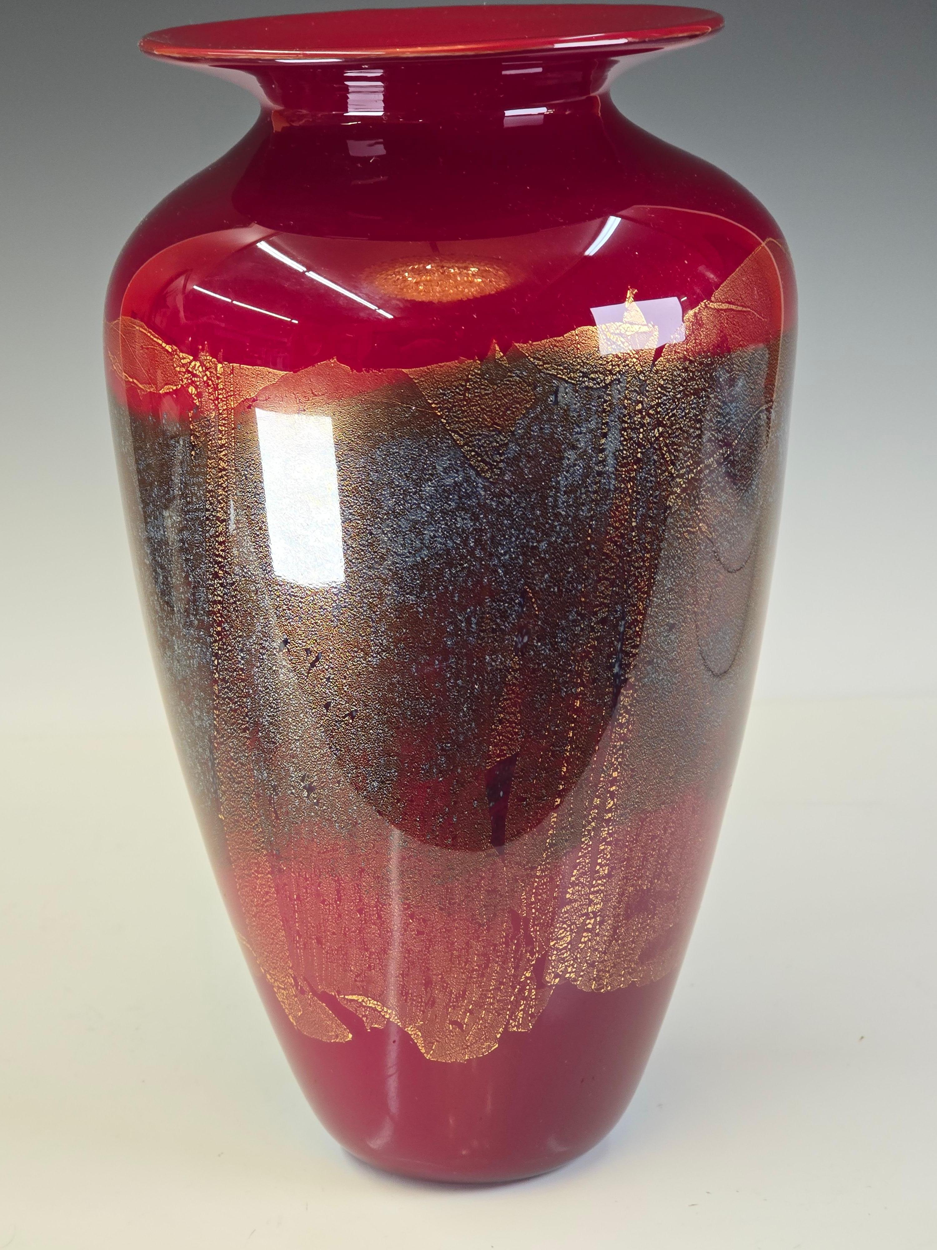 Vaso grande in vetro artistico di Michael Nourot In condizioni buone in vendita a Kilmarnock, VA