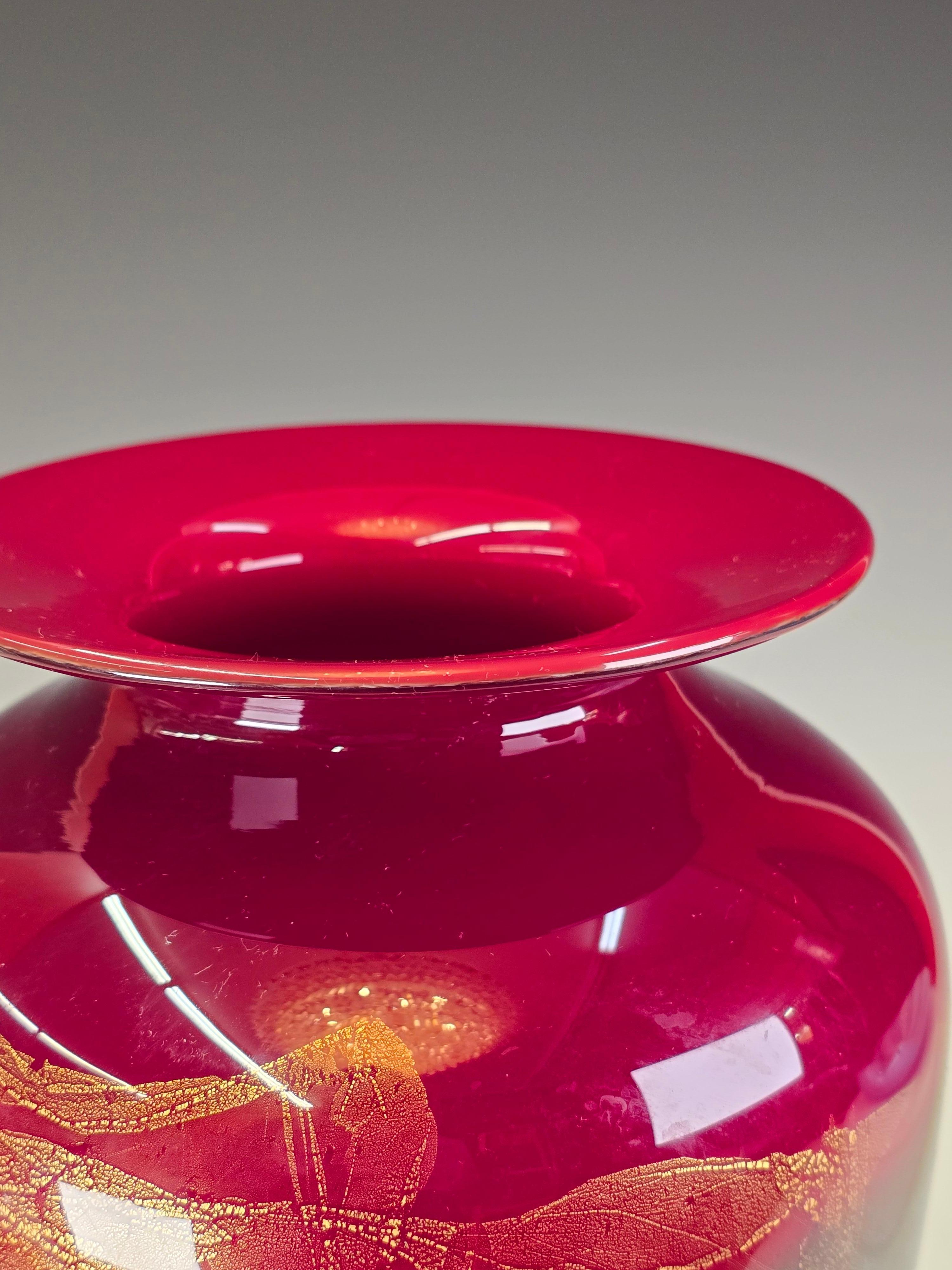 Vaso grande in vetro artistico di Michael Nourot in vendita 1