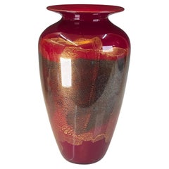 Vintage Large Art Glass Vase by Michael Nourot