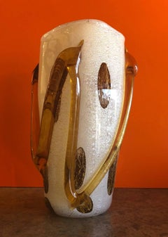 Large Art Glass Vase by Murano