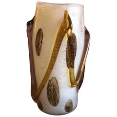 Large Art Glass Vase by Murano