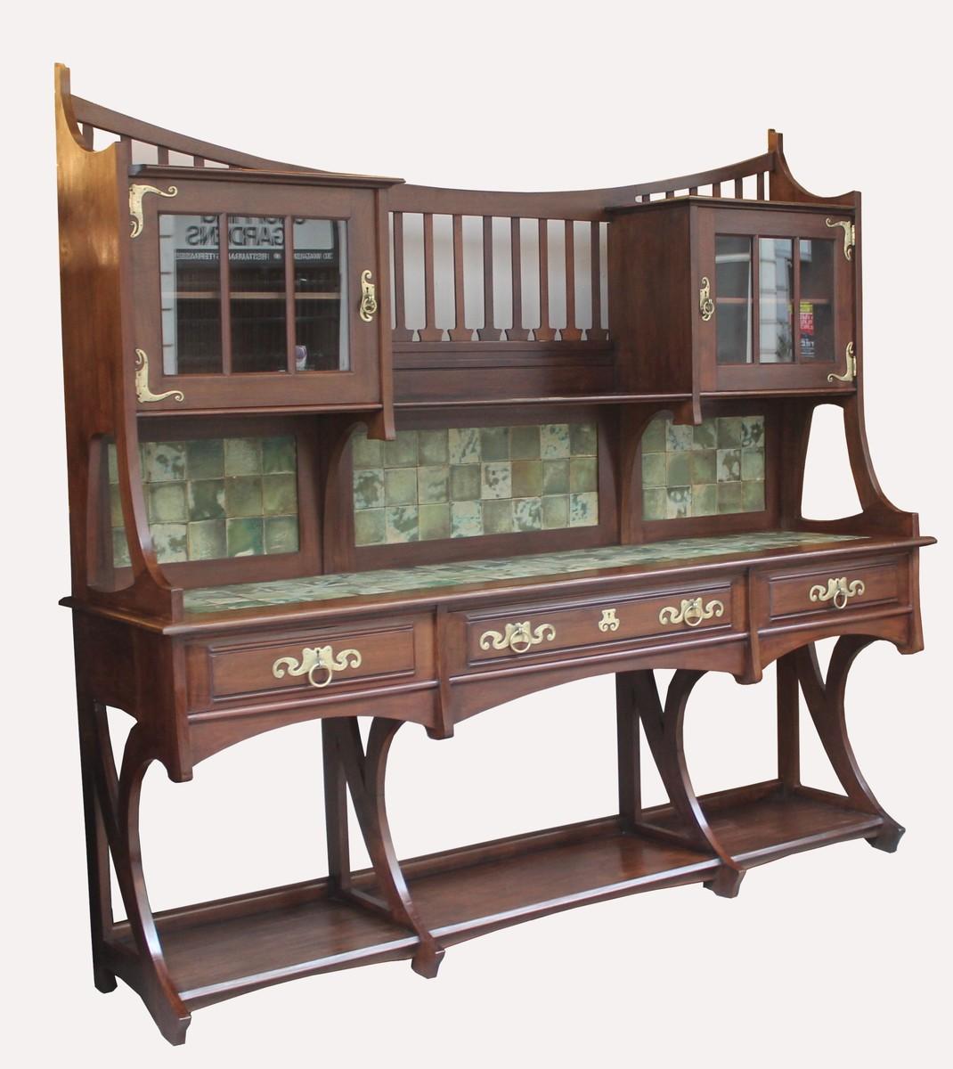 Large Art Nouveau buffet, by Gustave Serrurier-Bovy.